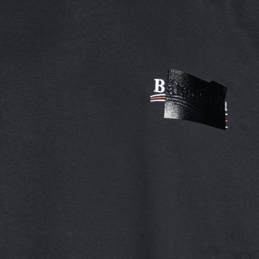 Balenciaga o1srvl11e0425 Gaffer T-Shirt Large Fit in Black Size XS / US 0-2 / IT 36-38 - 8 Thumbnail