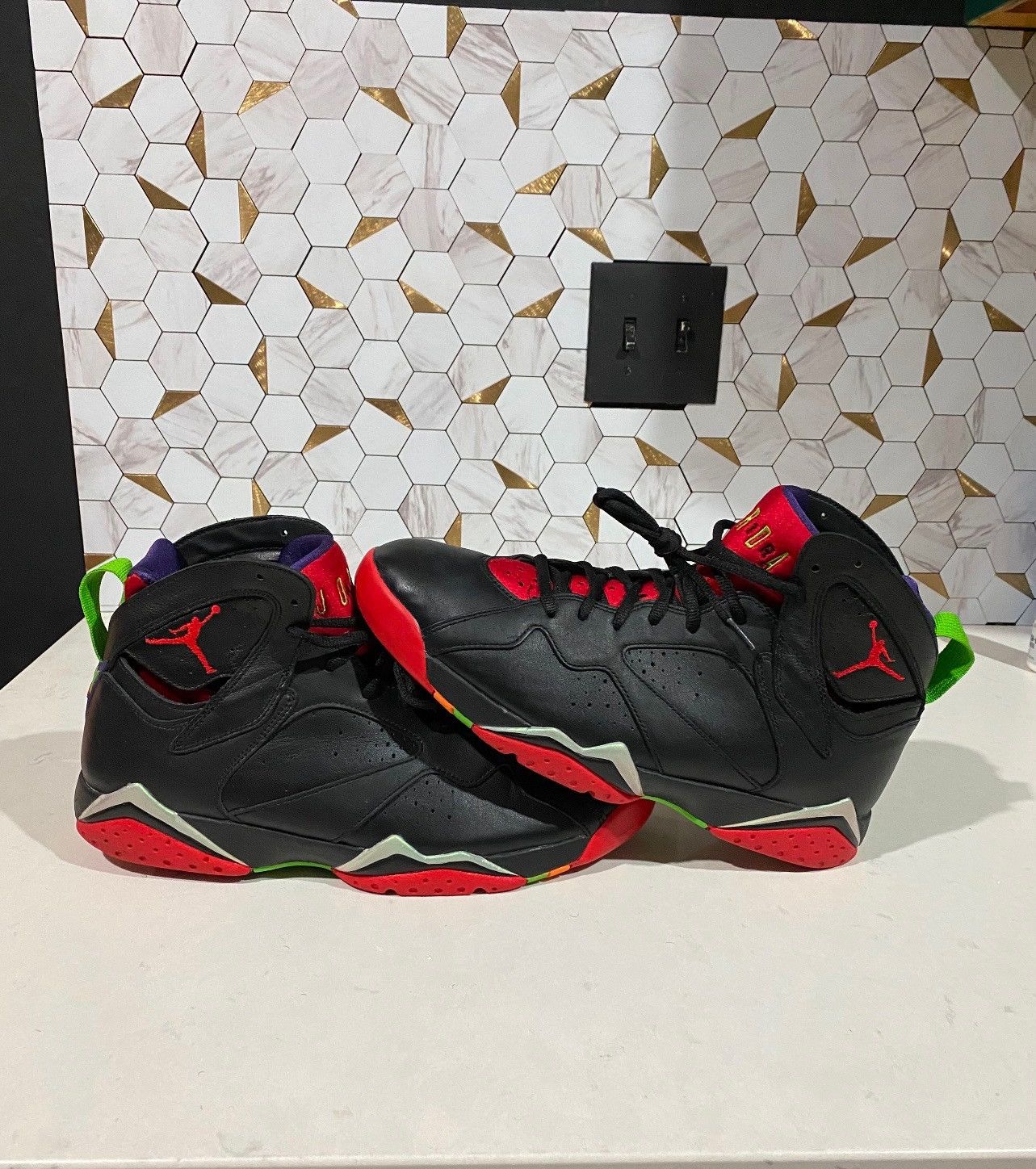 Jordan Brand × Nike Air Jordan 7 Retro Marvin the Martian Size US 11.5 / EU 44-45 - 3 Thumbnail