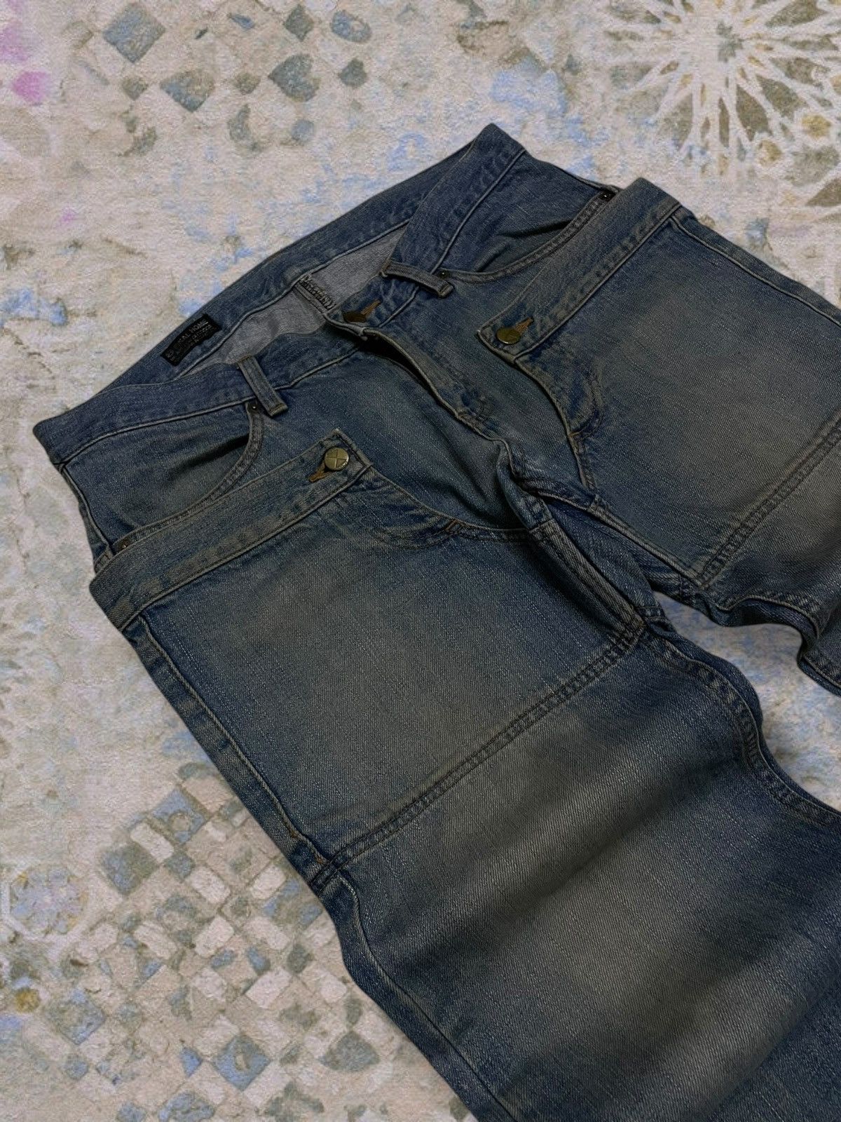 Final Home Vintage 90s Authentic Designer Final Home Double Waist Denim Size US 33 - 7 Thumbnail