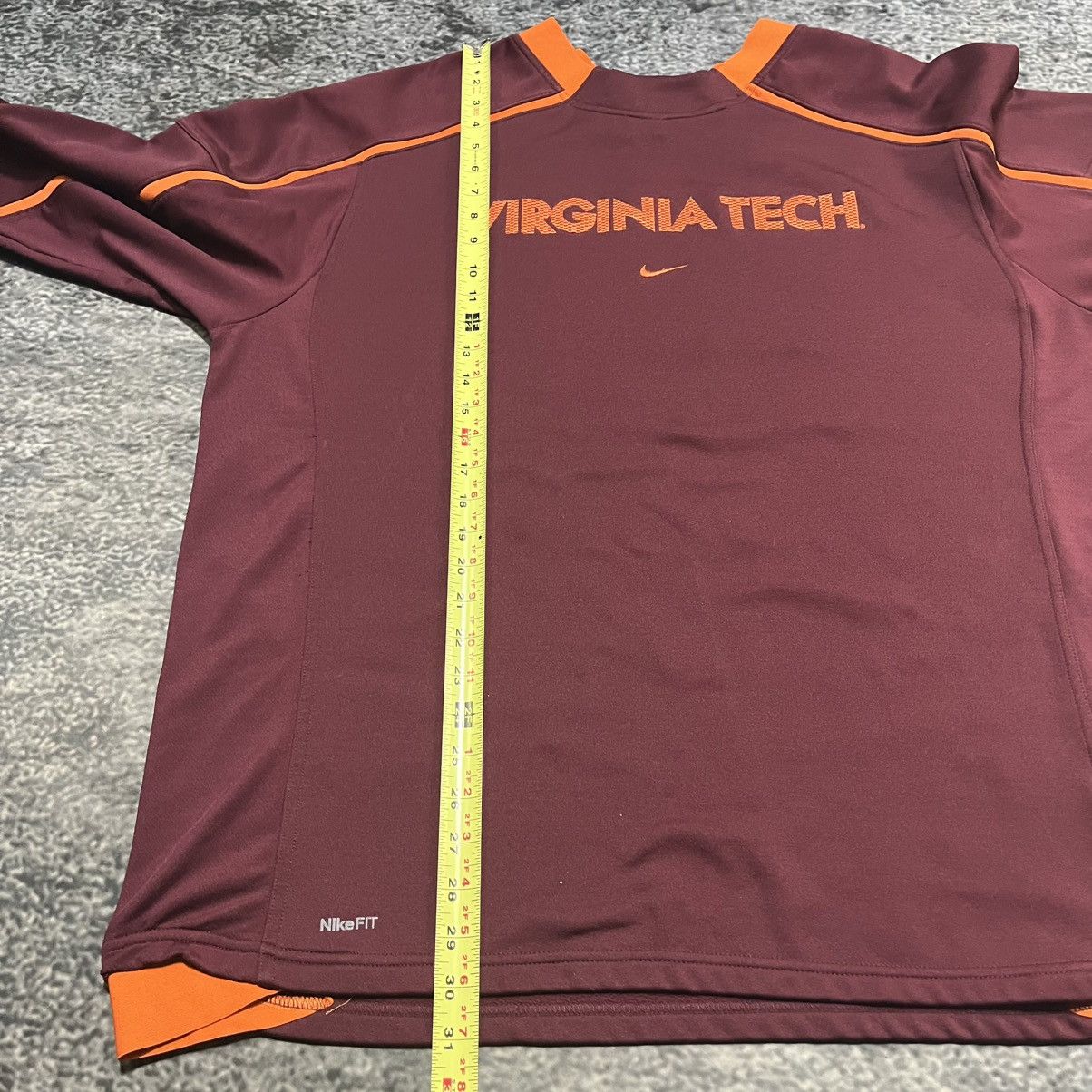 Nike Vintage Virginia Tech Nike Center Swoosh Therma 2000s XL Size US XL / EU 56 / 4 - 13 Thumbnail