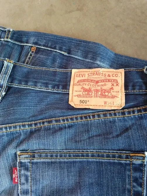 Levi's Vintage Levi's 501 Distressed Jeans 34x32 Size US 34 / EU 50 - 3 Thumbnail