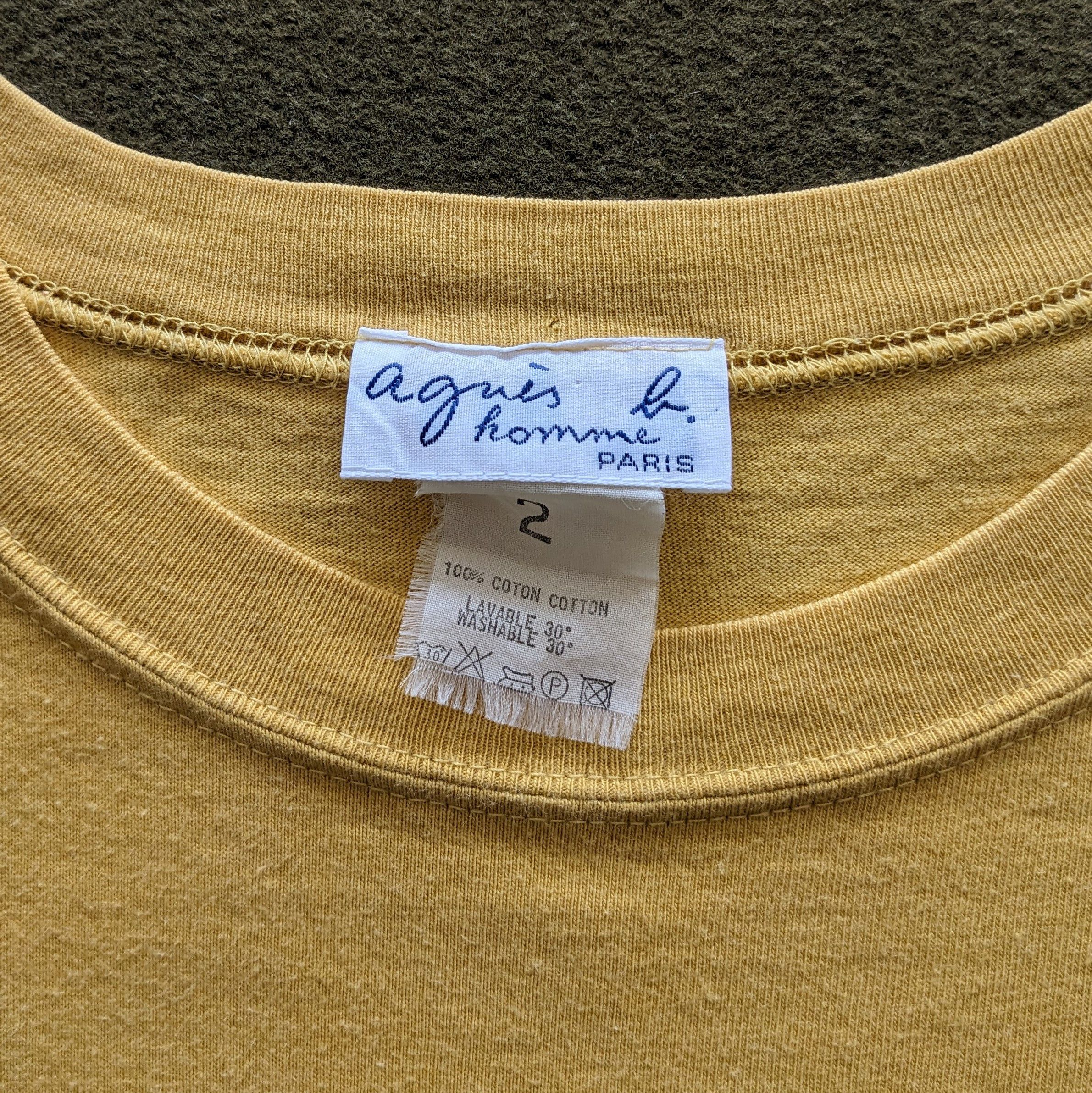 agnes b. Vintage Agnes B Homme Paris Luxury Brand T-shirt Size US L / EU 52-54 / 3 - 5 Thumbnail