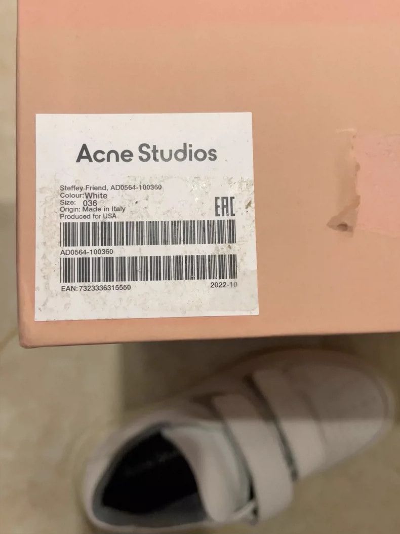 Acne Studios Acne Studios Clasp white sneakers Size US 5.5 / IT 35.5 - 7 Thumbnail
