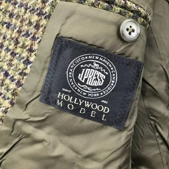 Harris Tweed × J. Press Vtg J.PRESS x HARRIS TWEEED Hollywood Model Striped Blazer Size 42R - 5 Thumbnail