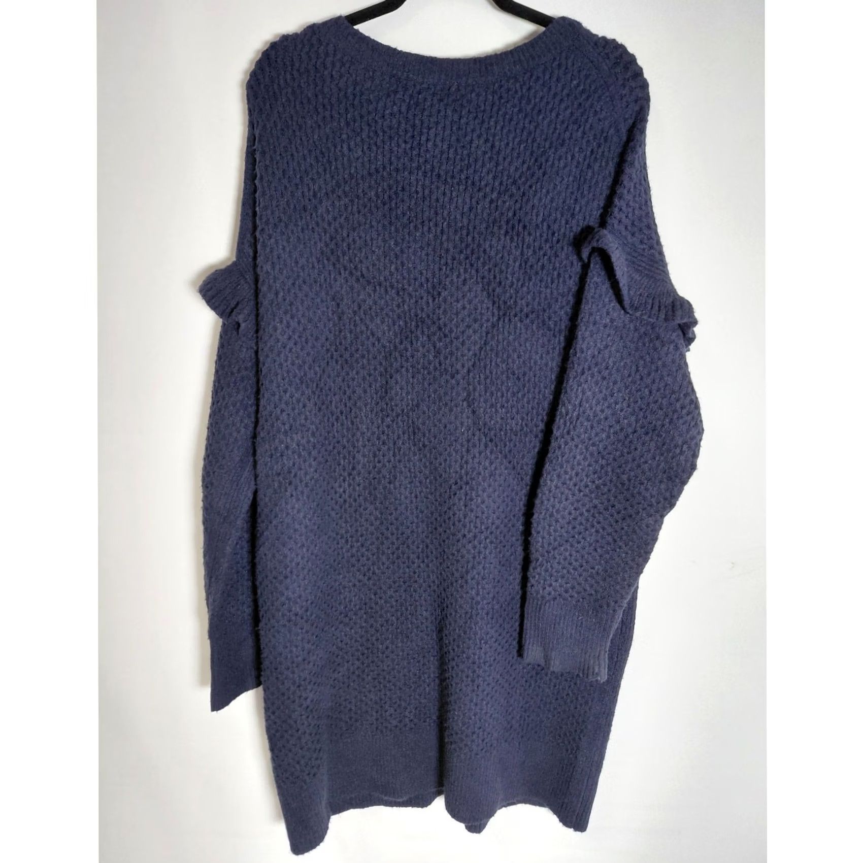 J.Crew NWT J.Crew Knit Sweater Dress Blue Long Sleeve Knee Length Pullover Women Size XL / US 12-14 / IT 48-50 - 2 Thumbnail