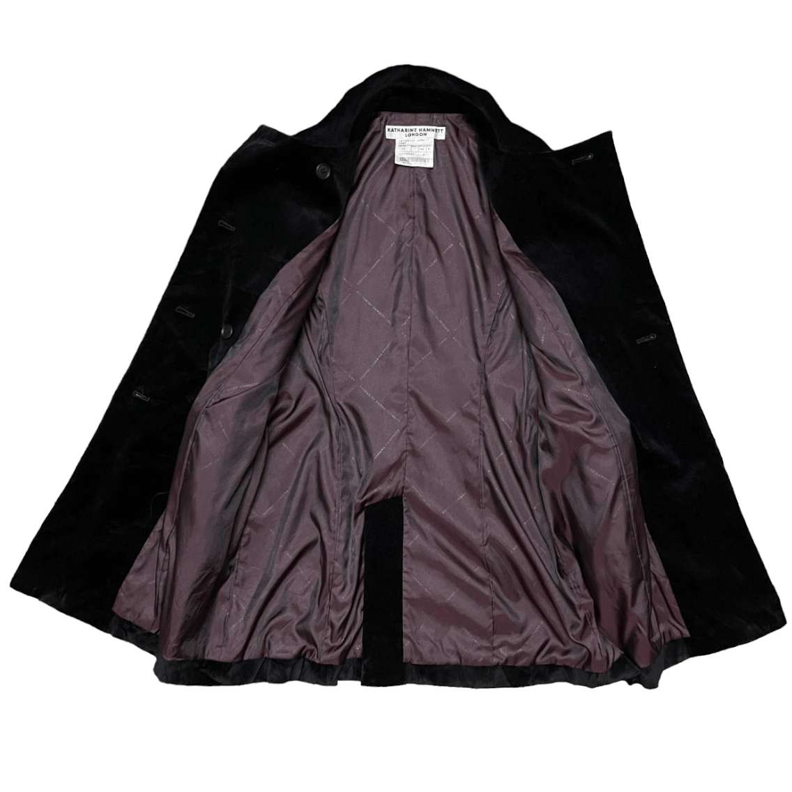 Katharine Hamnett London Katharine Hamnett London Velvet Coat Jacket Size M / US 6-8 / IT 42-44 - 6 Thumbnail