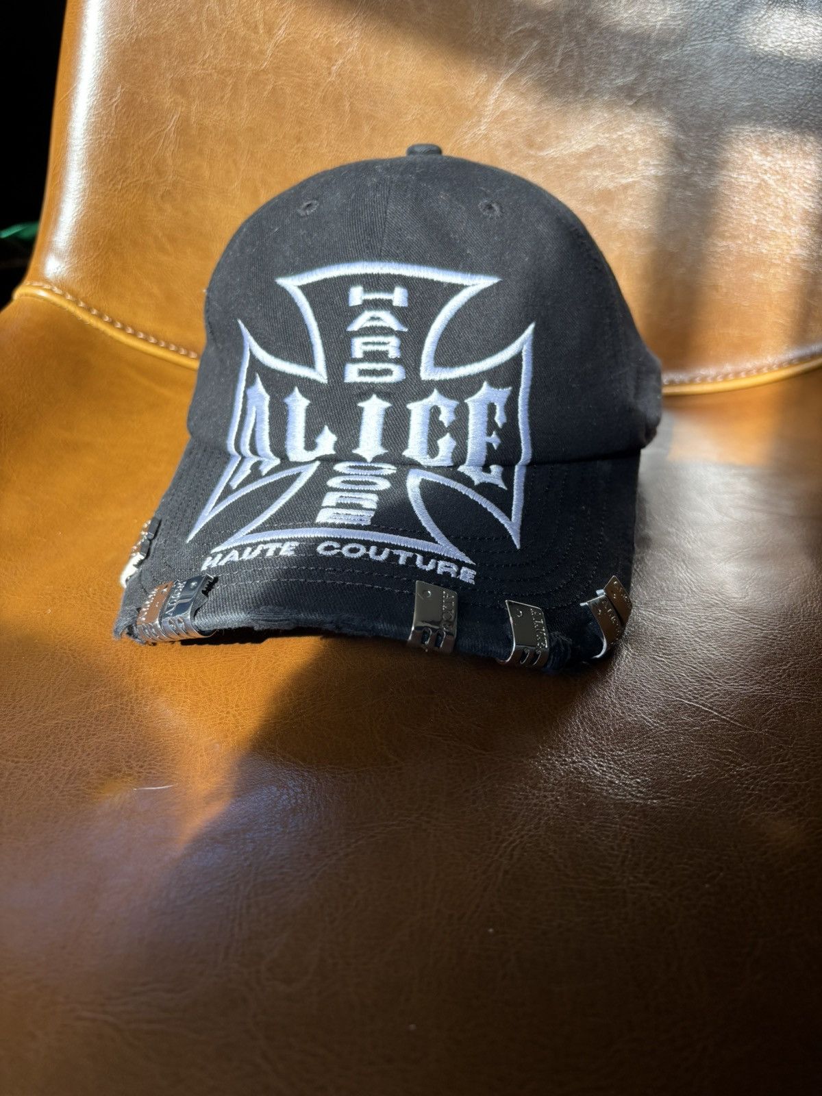 Alice Hollywood ALICE HOLLYWOOD CHOPPER LOGO CAP (BLACK) | Grailed