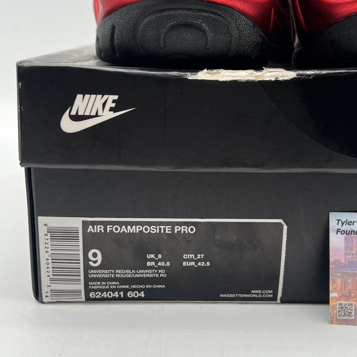 Nike Air Foamposite pro university red Size US 9 / EU 42 - 6 Thumbnail