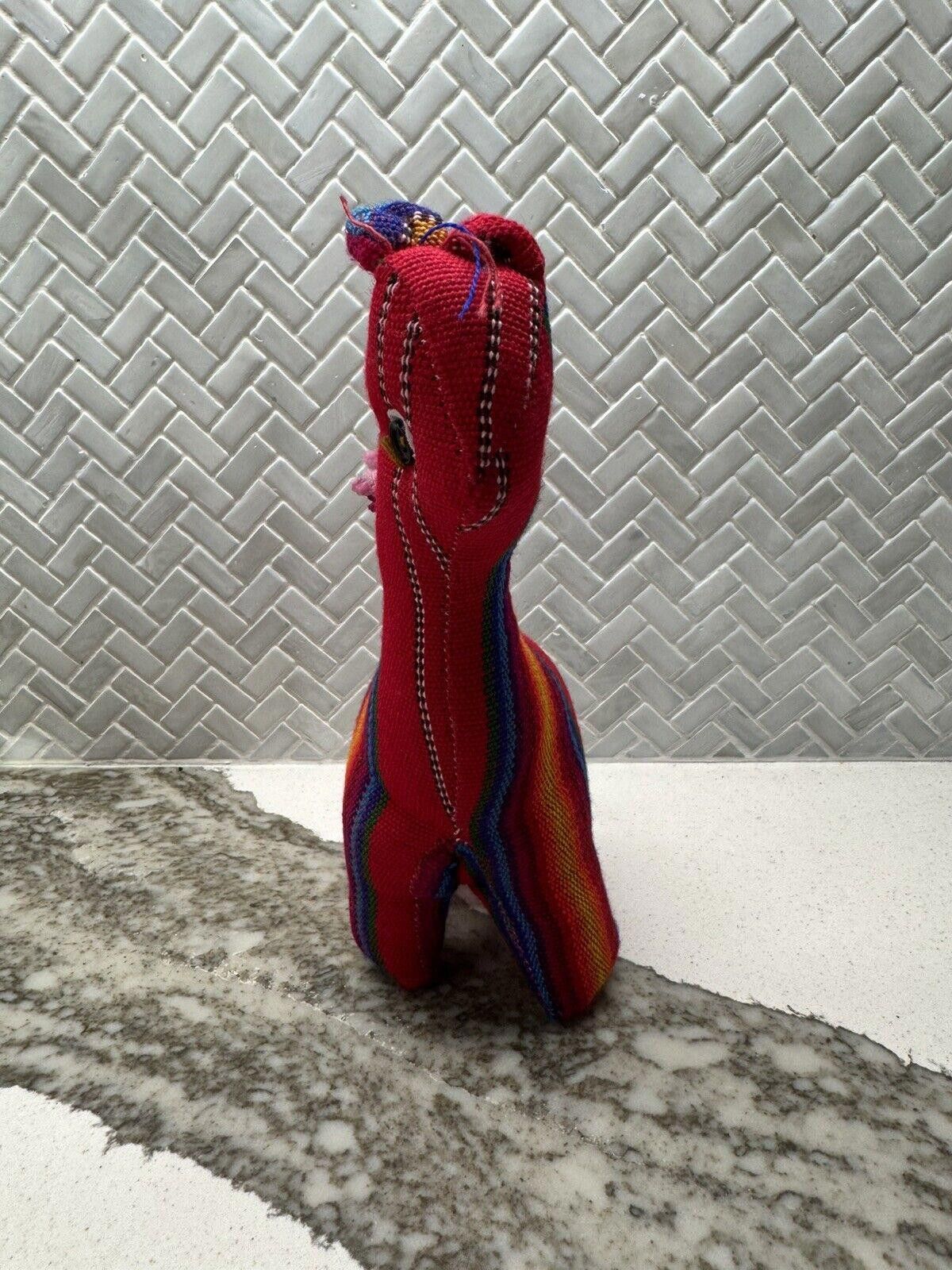 Handmade Handmade Guatemalen / Salvadorian Stuffed Llama Toy Striped Size ONE SIZE - 3 Thumbnail