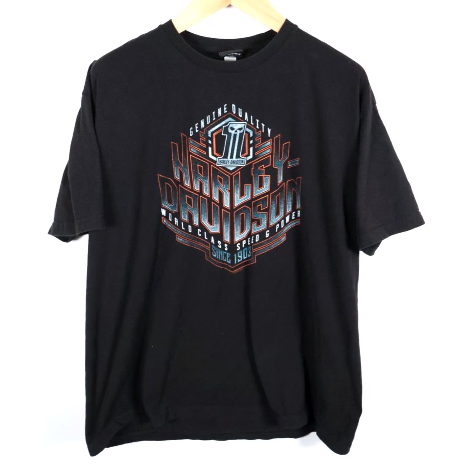 Harley Davidson Harley-Davidson Black Widow T-Shirt Adult XL 2XL Garden City? Size US XL / EU 56 / 4 - 2 Thumbnail