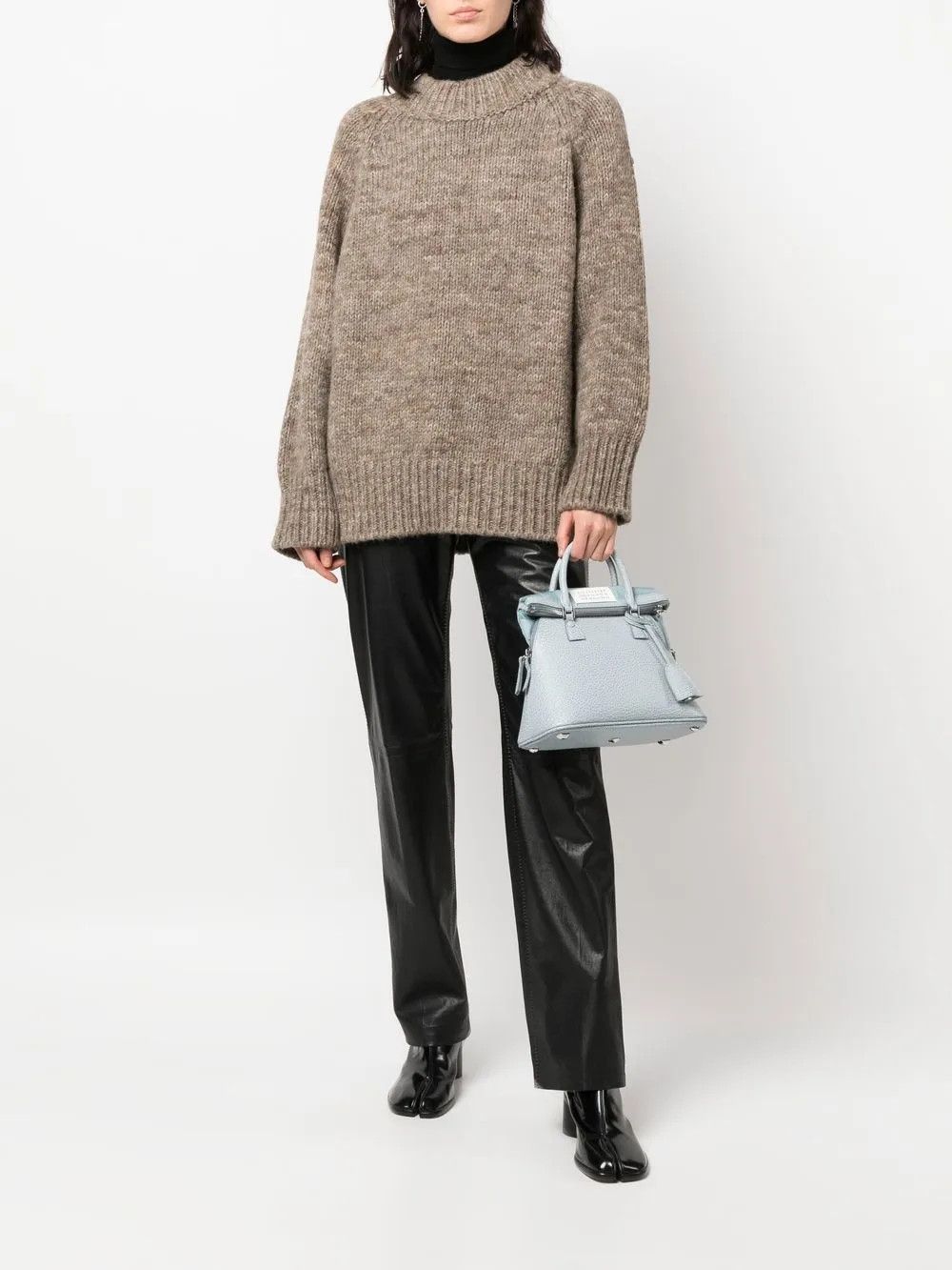 Maison Margiela o1y0625 Mock Neck Sweater in Brown Size XS / US 0-2 / IT 36-38 - 5 Thumbnail
