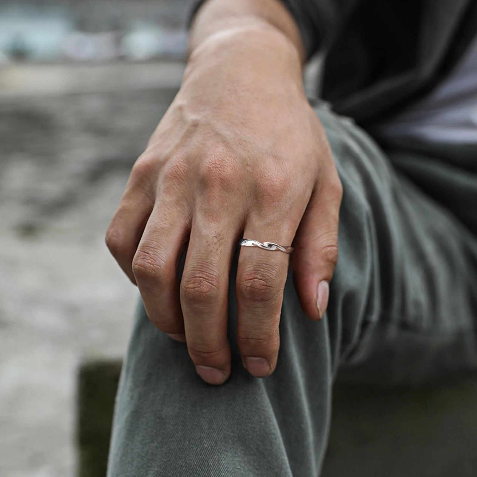 Jewelry × Vintage Simple Twisted Ring Size ONE SIZE - 3 Thumbnail