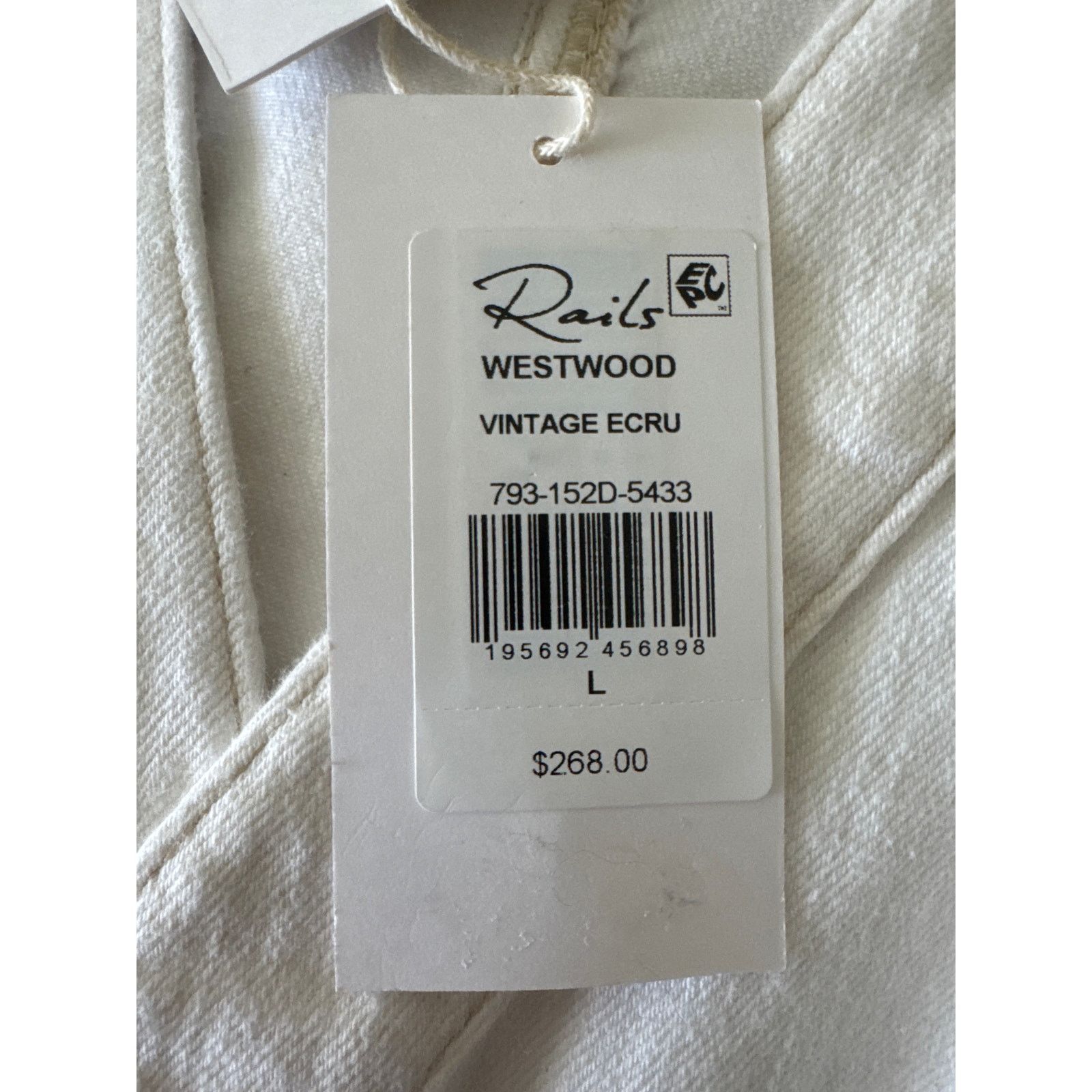 Rails RAILS Westwood Sleeveless Denim Dress Ecru Large NWT Size L / US 10 / IT 46 - 9 Thumbnail