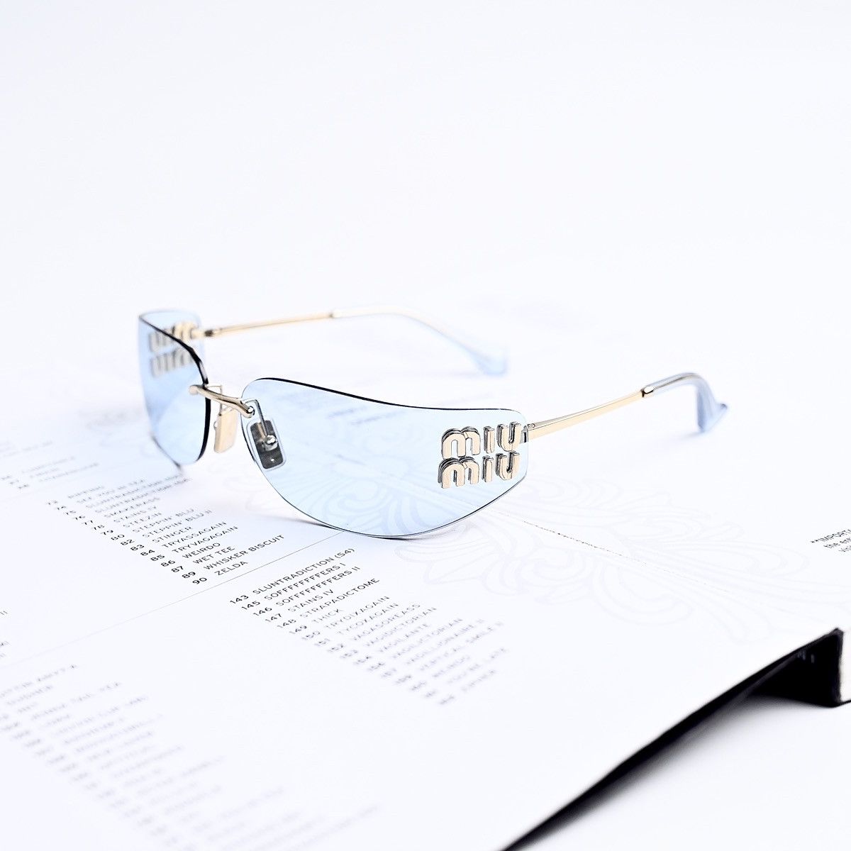 Miu Miu MIU MIU 0MU A51S ZVN10P SUNGLASSES Size ONE SIZE - 1 Thumbnail