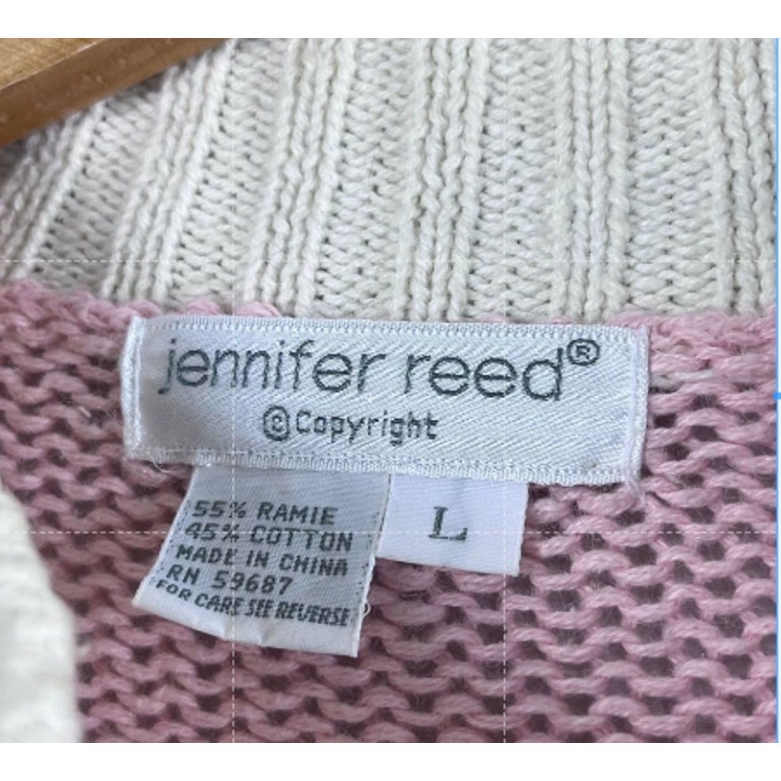 Vintage Vintage Women's Ramie Jennifer Reed Cardigan L Size L / US 10 / IT 46 - 3 Thumbnail