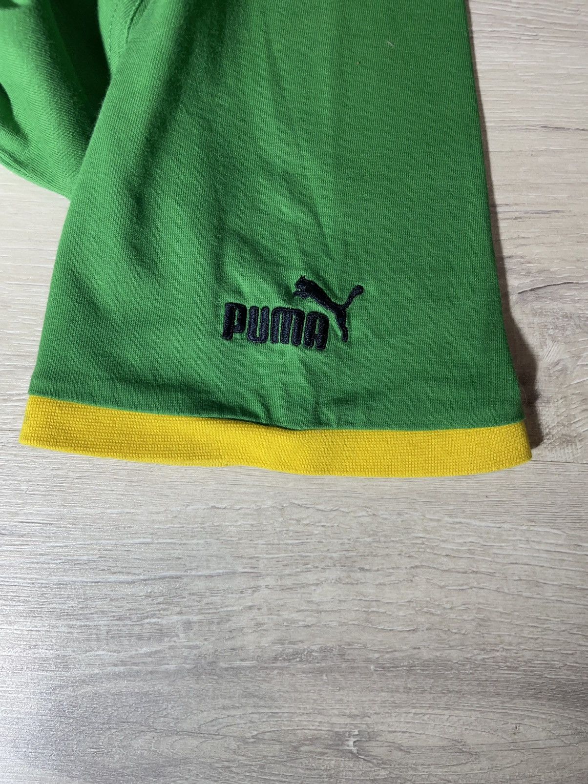 Puma Puma I ❤️ Jamaica Ringer T-Shirt Green Yellow Vintage Size M Size M / US 6-8 / IT 42-44 - 3 Thumbnail
