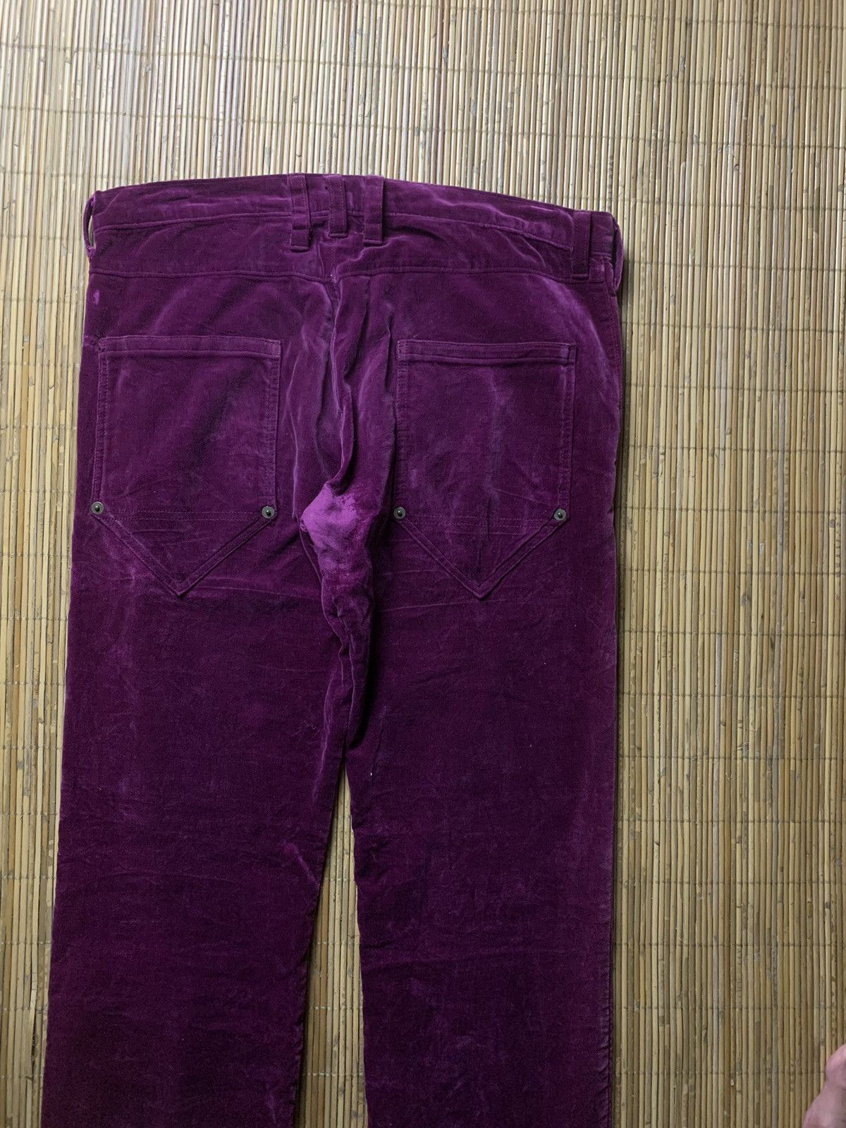20471120 × Beauty Beast × Japanese Brand Milkboy Velvet Purple Zip Pants Size US 31 - 6 Thumbnail