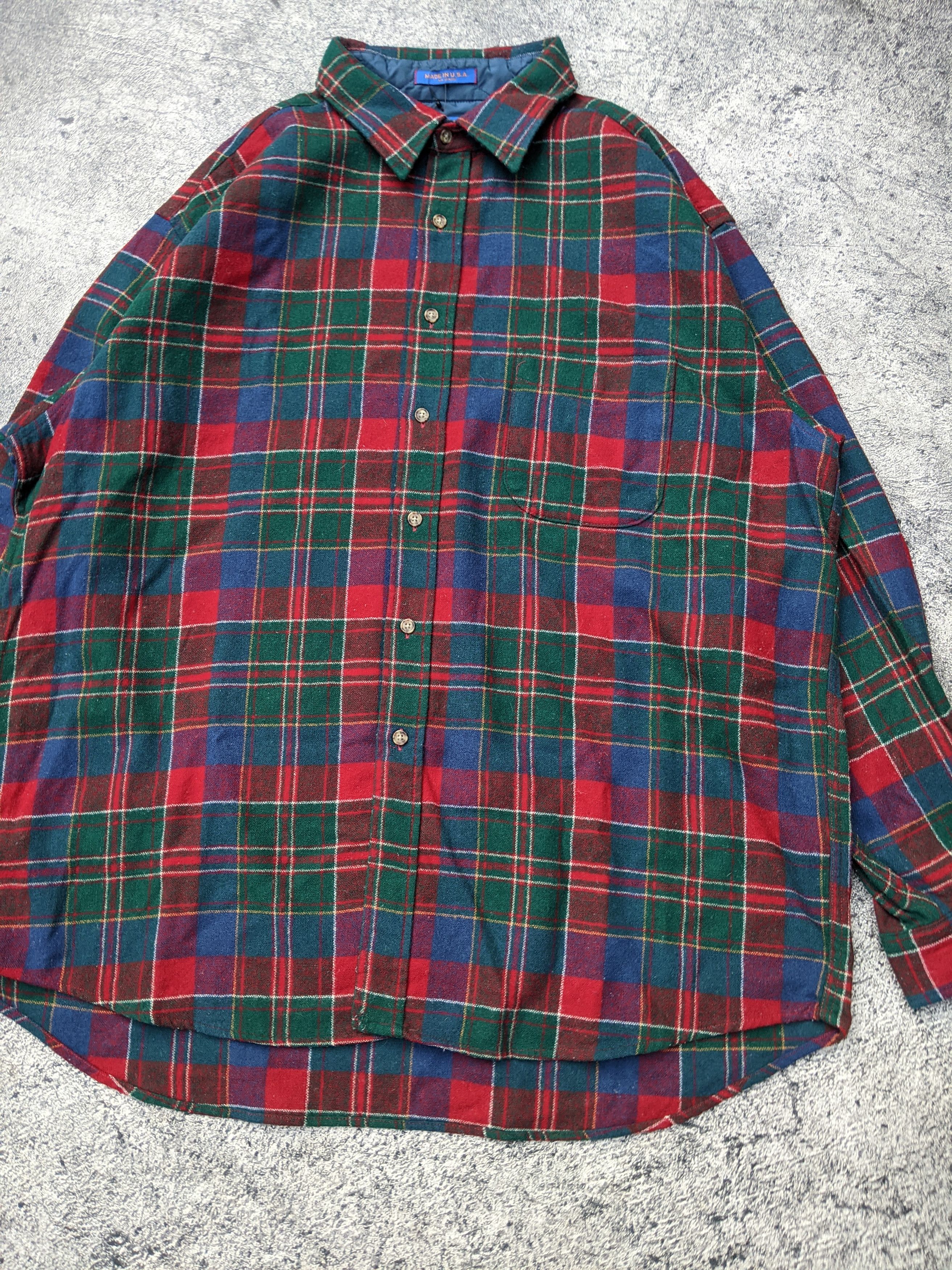 Pendleton Pendleton Vintage Made In USA Wool Flannel Size US XL / EU 56 / 4 - 4 Thumbnail