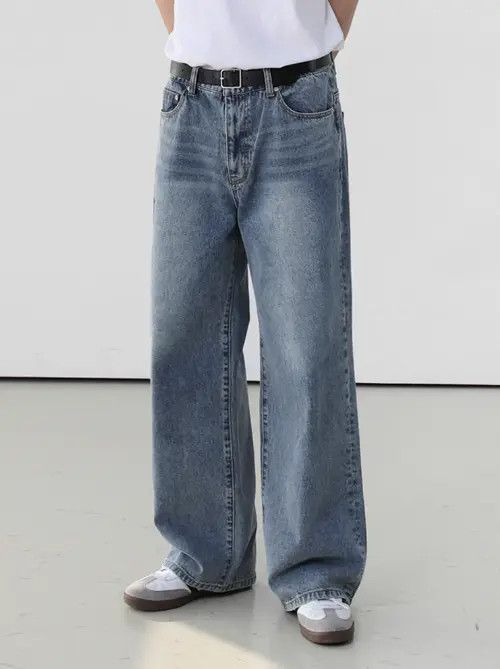 Japanese Brand × Jean Casual loose Japanese style trendy retro washed jeans Size US 34 / EU 50 - 4 Thumbnail