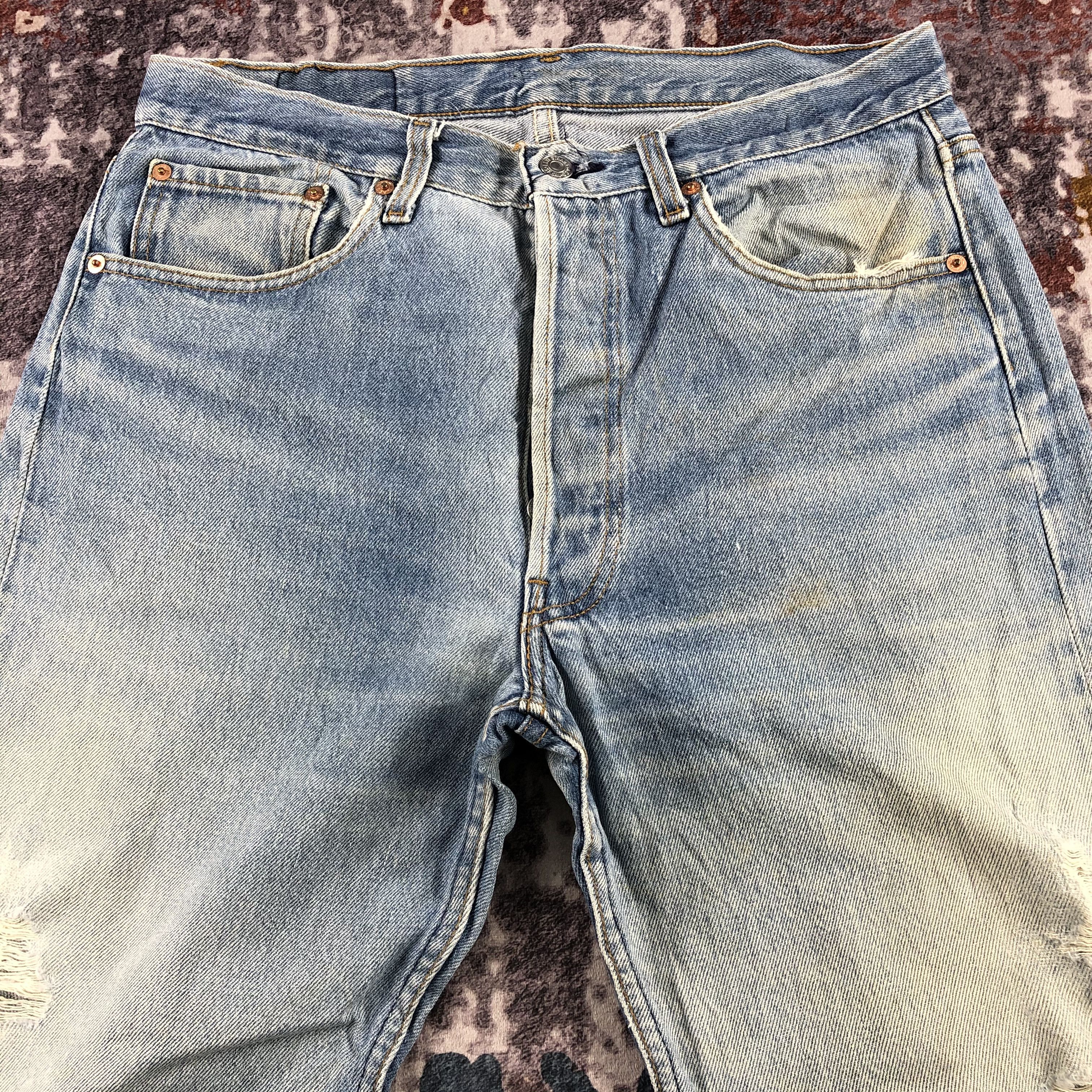 Levi's Vintage 90s Blue Wash Levis 501 Jeans-JM3035 Size US 32 / EU 48 - 3 Thumbnail