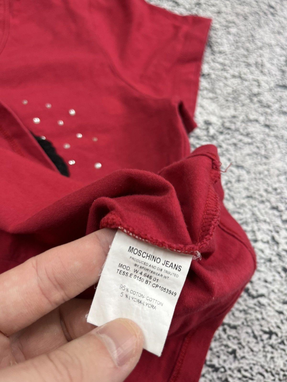 Moschino VINTAGE MOSCHINO Y2K LOGO TEE RHINESTONES Size M / US 6-8 / IT 42-44 - 5 Thumbnail