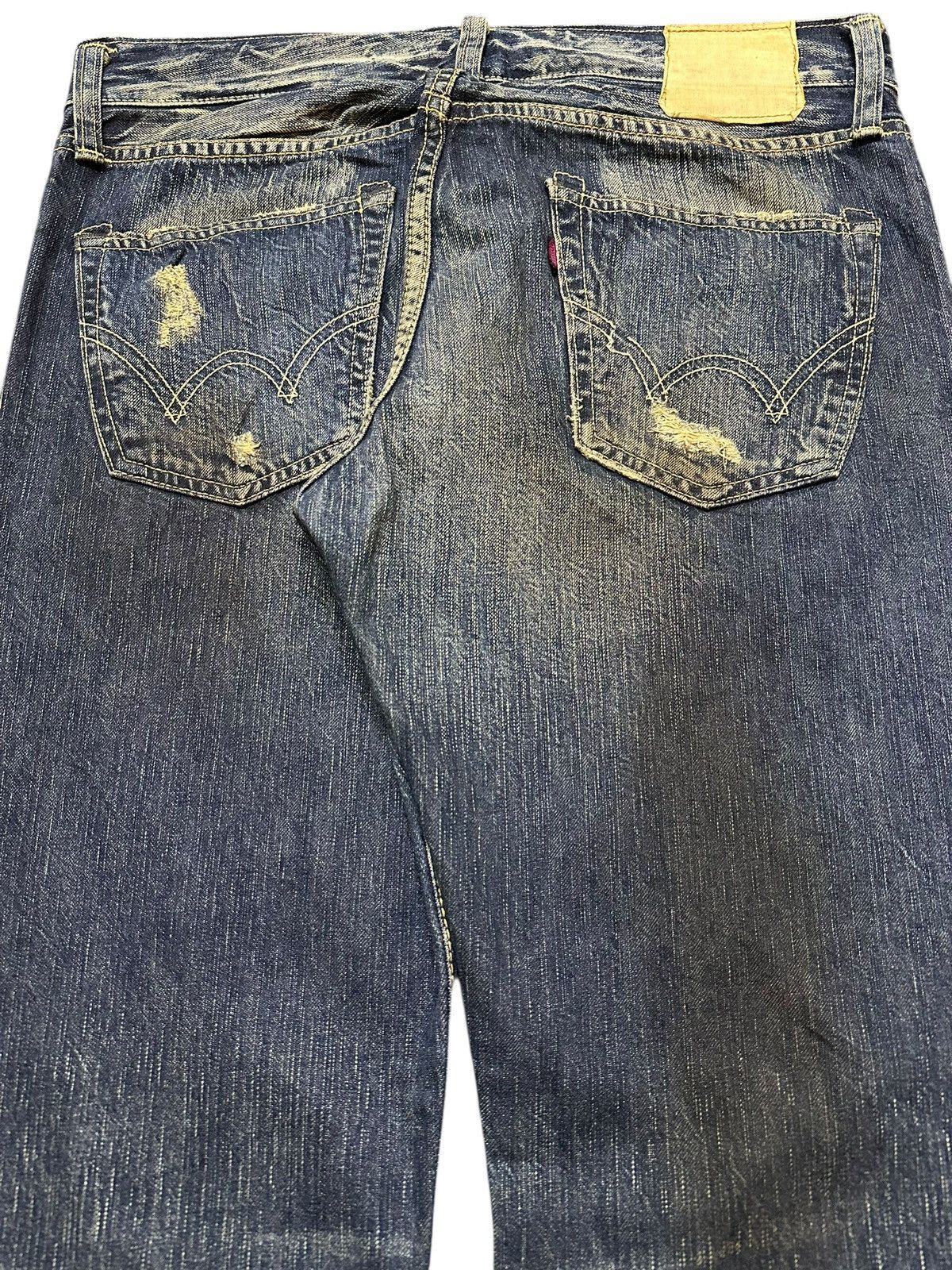 Edwin Vintage Edwin Mud Wash Style Distress Style Loose Jeans Size US 34 / EU 50 - 6 Thumbnail