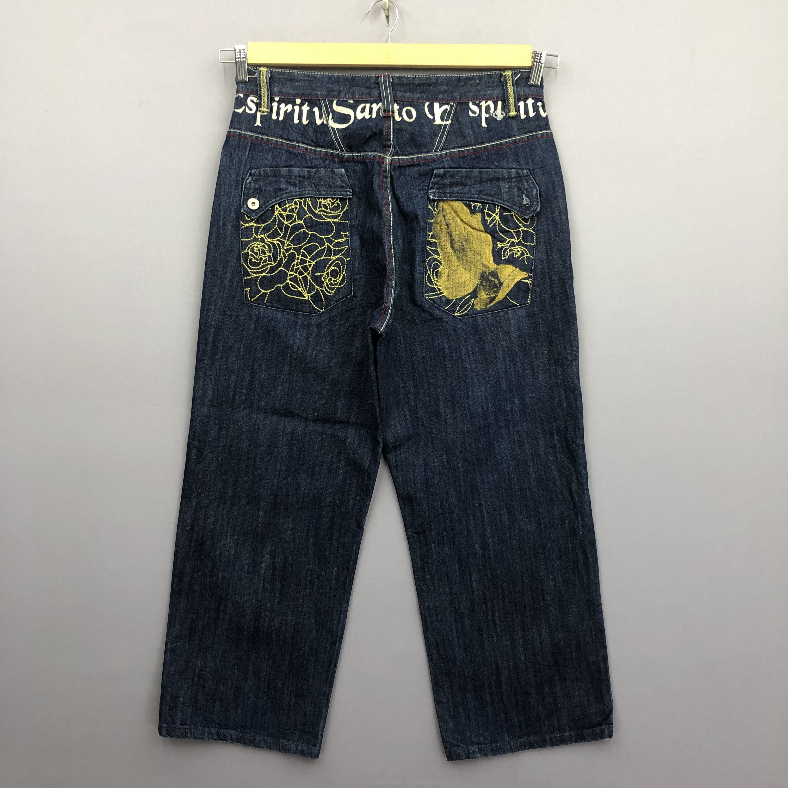 Crazy Y2K Southpole Style Baggy Japanese Skater Jeans Denim