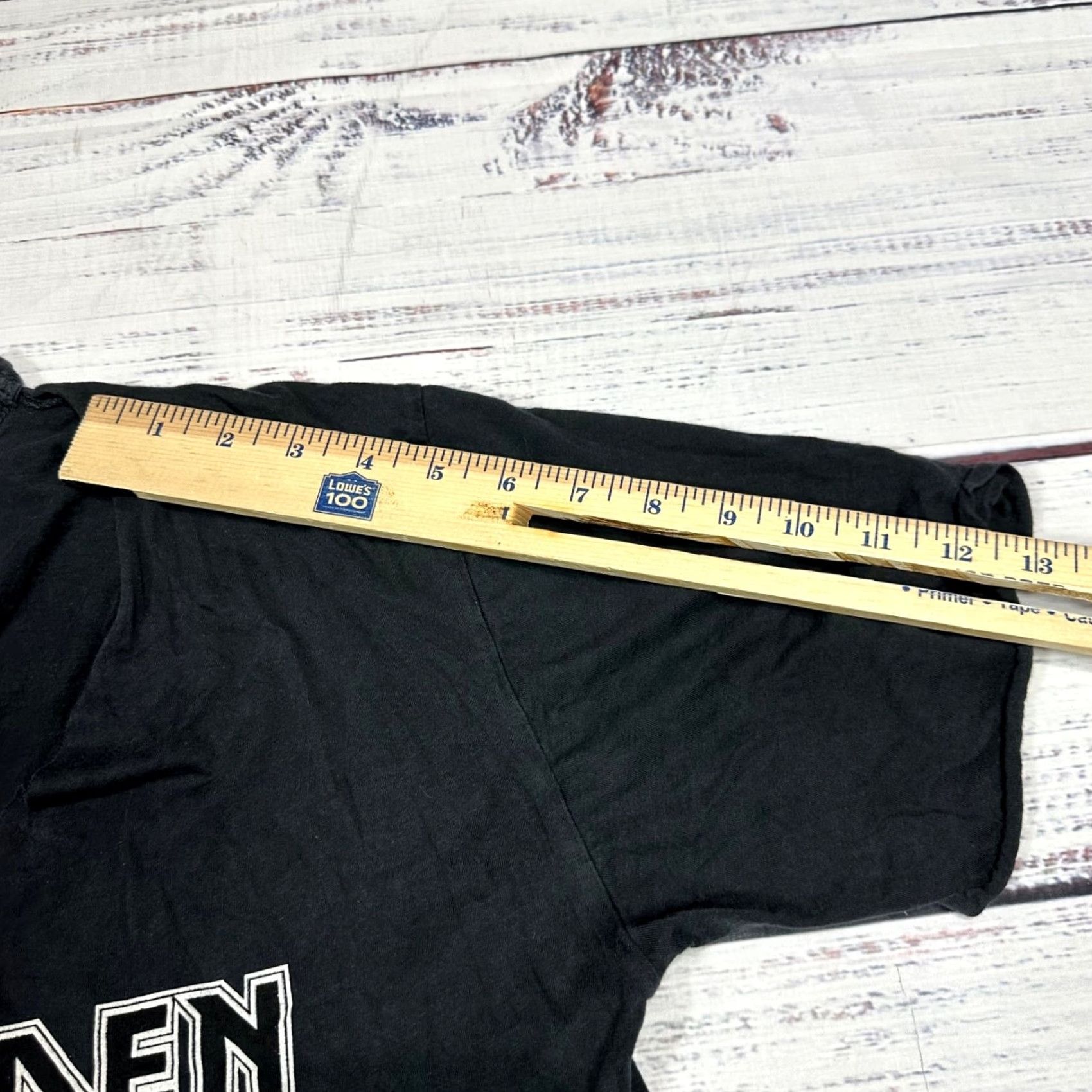 Vintage Iron Maiden Womens Short Sleeve T-Shirt S Black/Gray Front Graphic Pullover Size S / US 4 / IT 40 - 3 Thumbnail