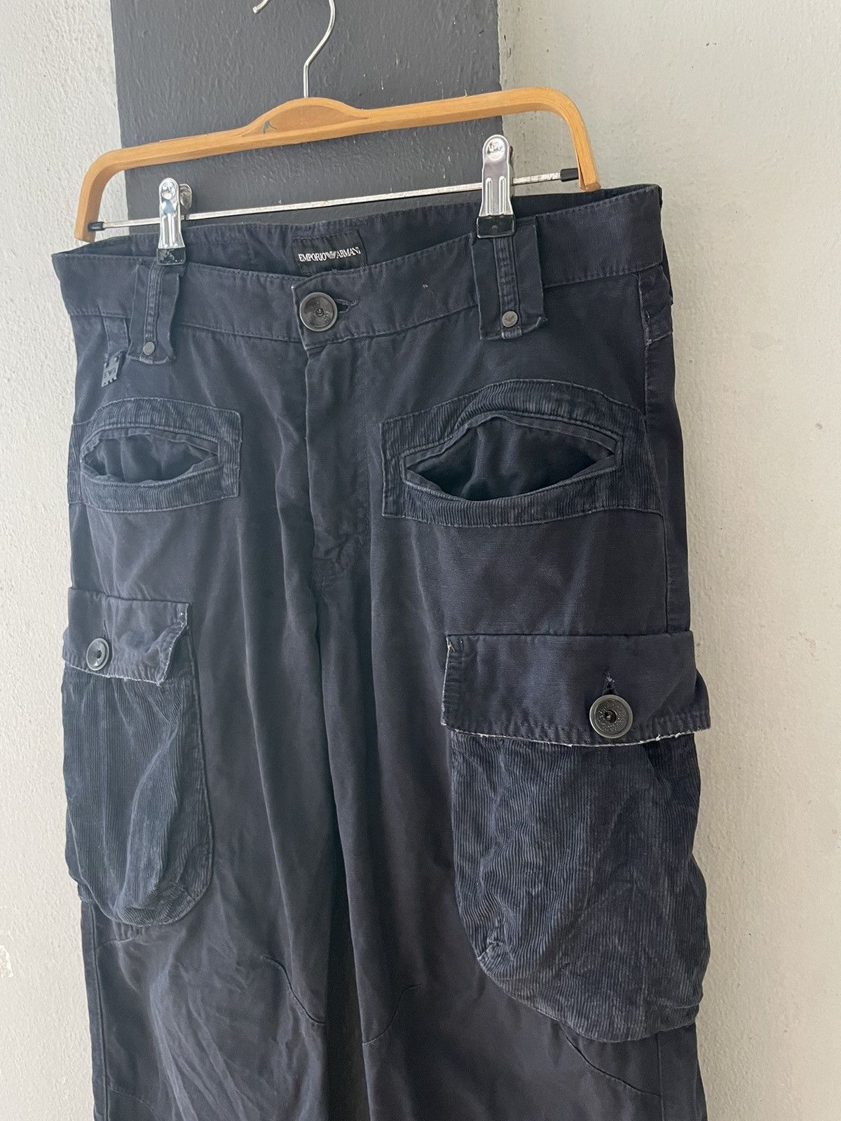 Emporio Armani 90’ Emporio Armani Double Pocket Corduroy Pants Size US 32 / EU 48 - 9 Thumbnail