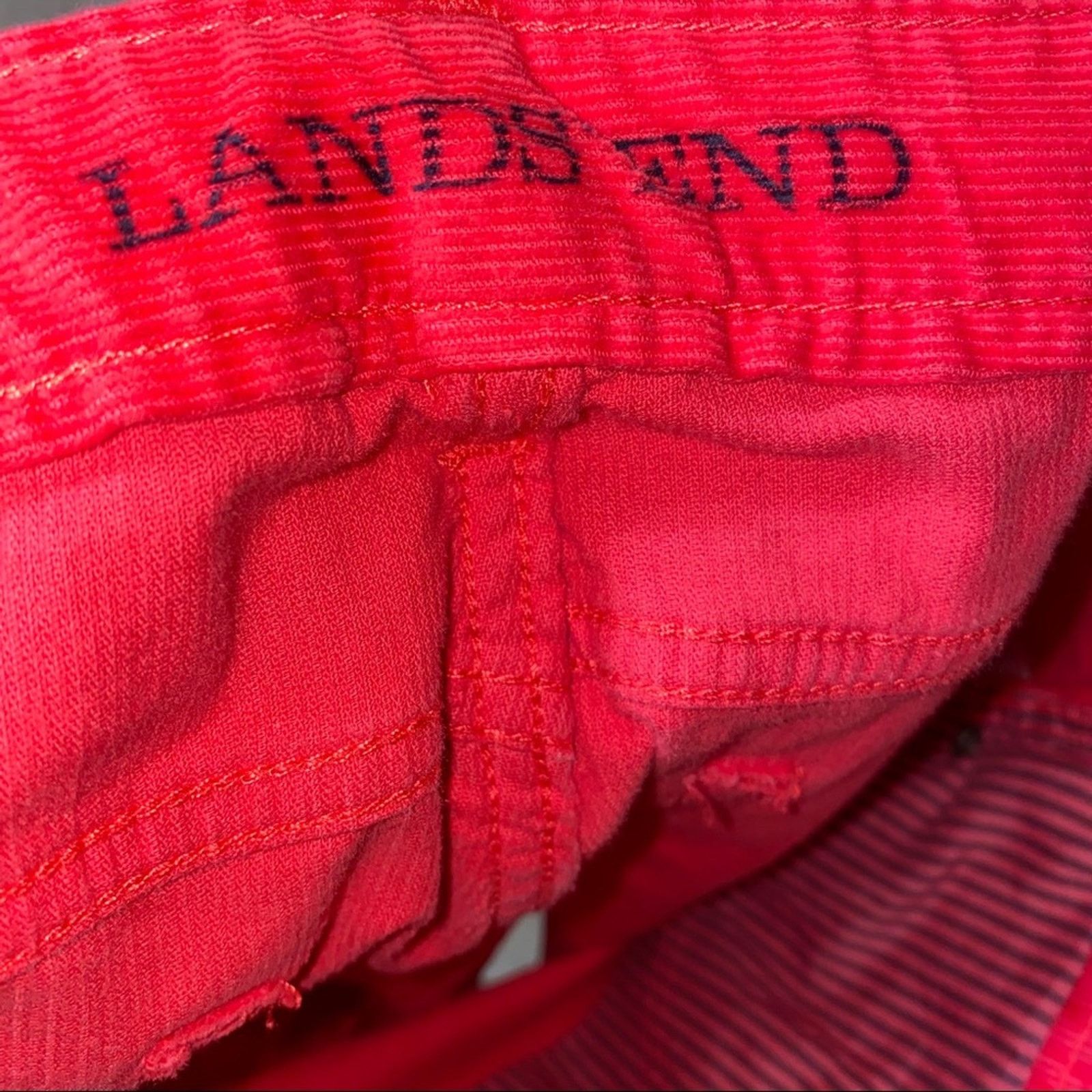Lands' End Lands End Straight Leg Fit 2 Corduroy Pants red size 16P Size 38" / US 16 / IT 52 - 7 Thumbnail