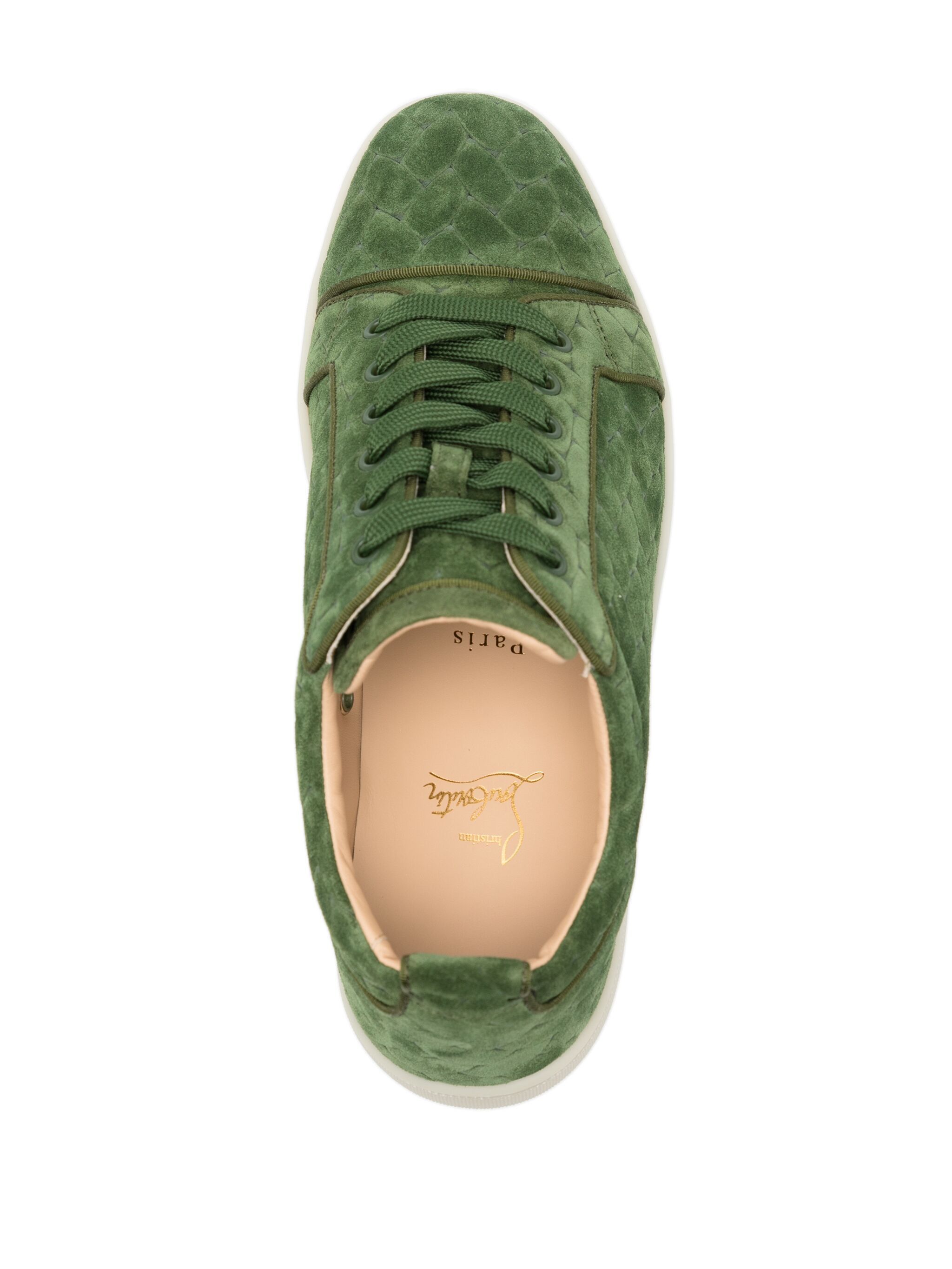 Christian Louboutin o1s1wg110125 Sneaker in Olive Size US 9.5 / EU 42-43 - 3 Thumbnail