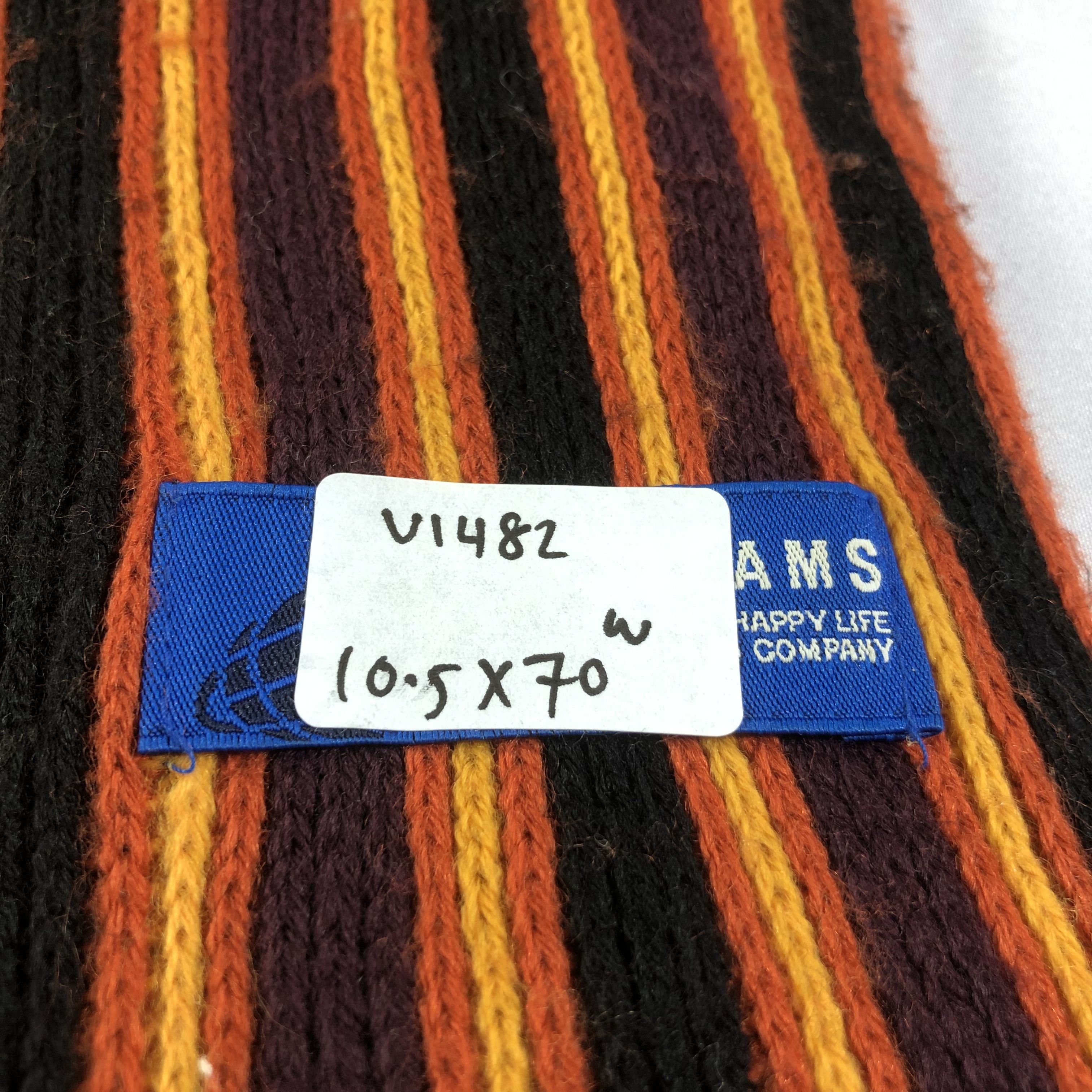 Beams Plus Beams Striped Knit Wool Scarf Muffler V1482 Size ONE SIZE - 5 Thumbnail