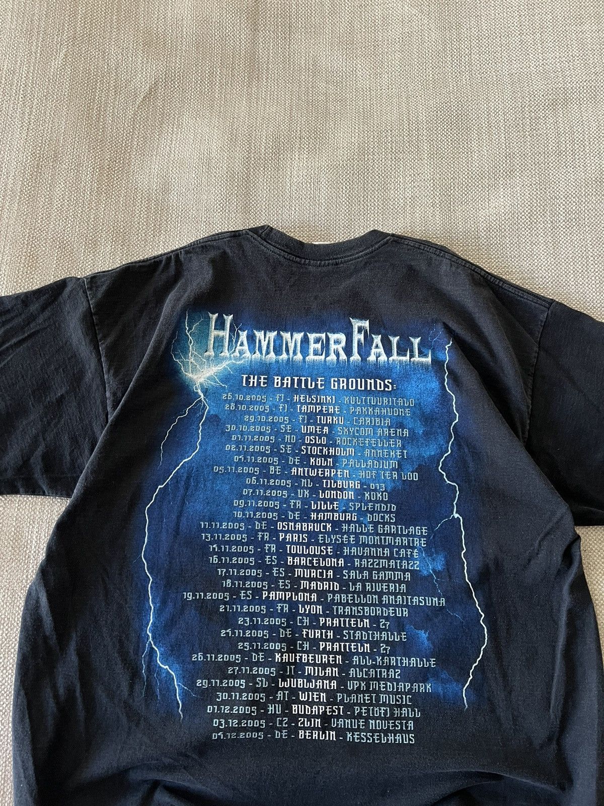 Band Tees × Vintage Vintage 💥 Hammer Fall Band Tee Size US XL / EU 56 / 4 - 12 Thumbnail