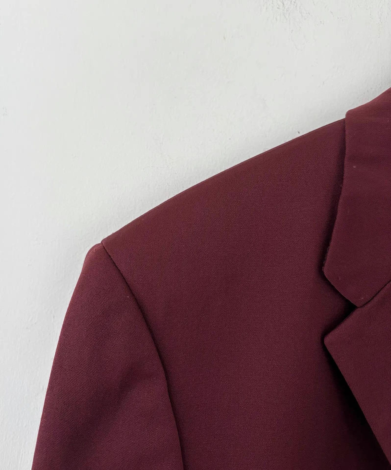 Prada Prada Men's Burgundy Blazer Ｑ21 Size 48R - 4 Thumbnail