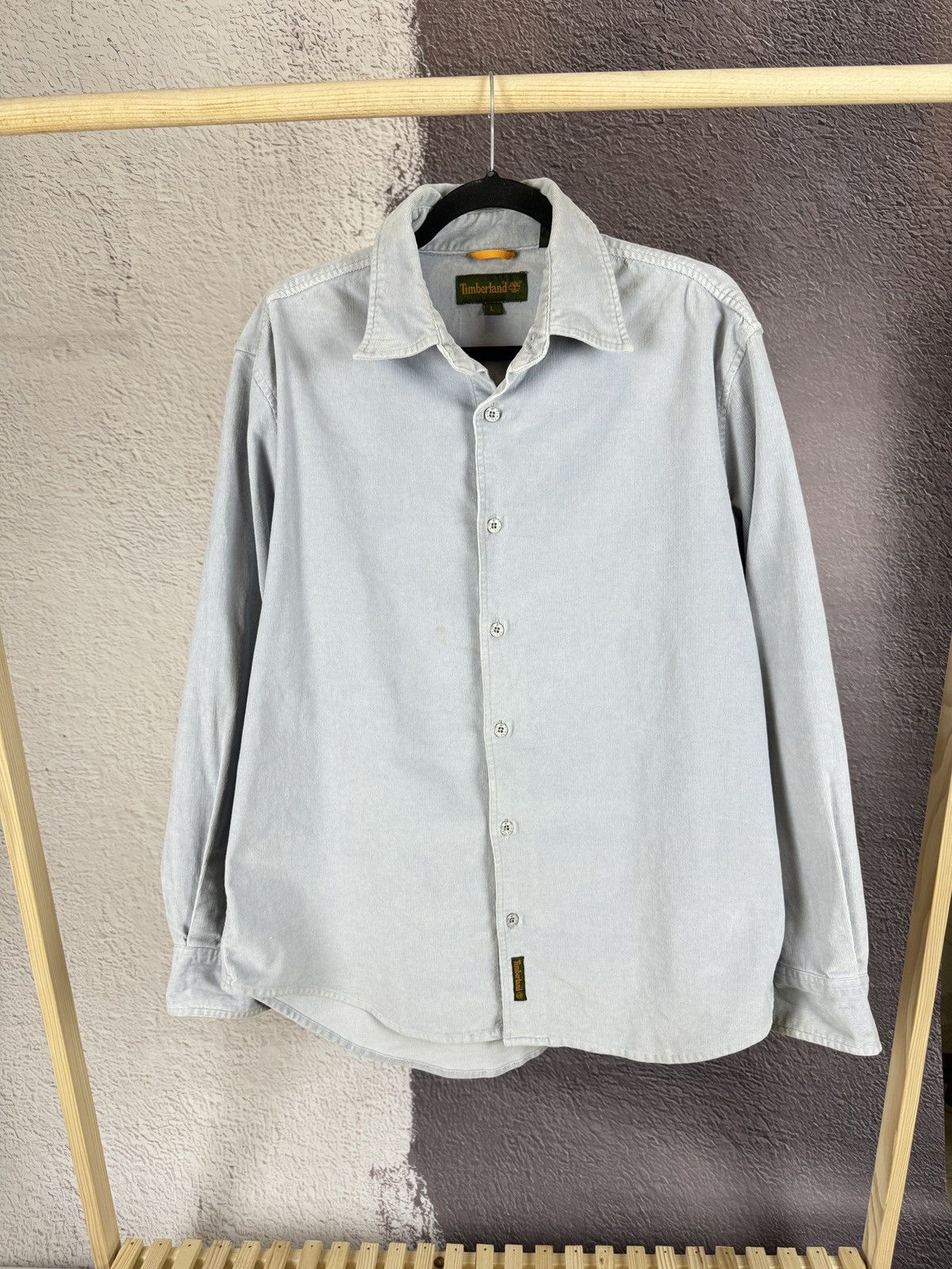 Timberland Timberland vintage 90s heavy corduroy blue grey shirt Size US L / EU 52-54 / 3 - 2 Thumbnail