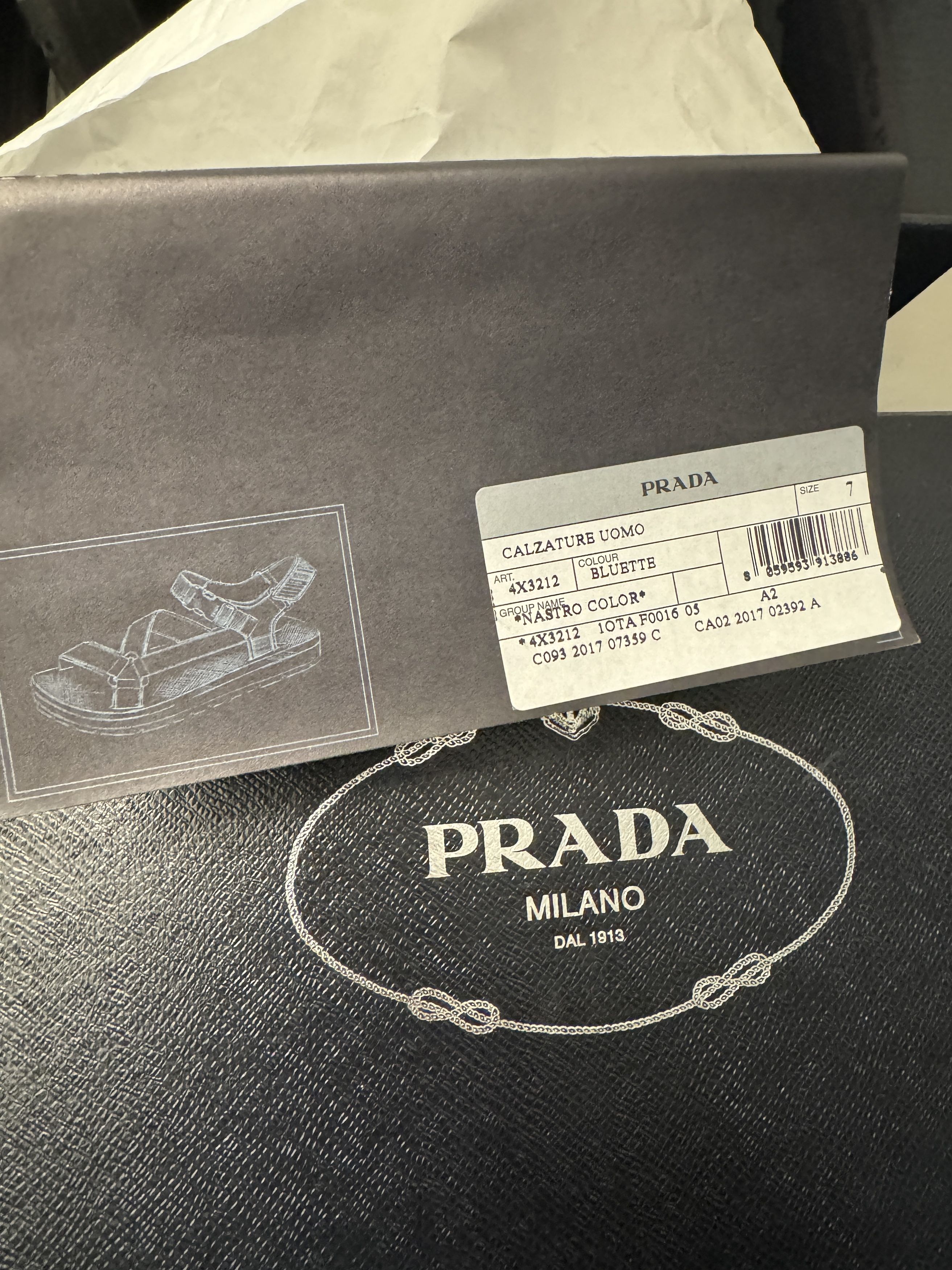 Prada PRADA Black Sandals 4X3107 Size US 8 / EU 41 - 17 Thumbnail