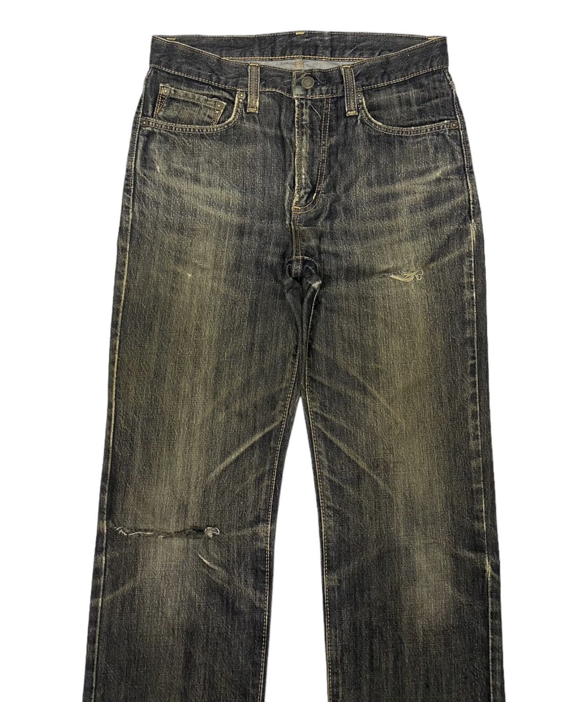 Edwin × Japanese Brand × Undercover DISTRESSED DENIM EDWIN JAPAN UNDERCOVER STYLE DESIGN JEANS Size US 30 / EU 46 - 3 Thumbnail
