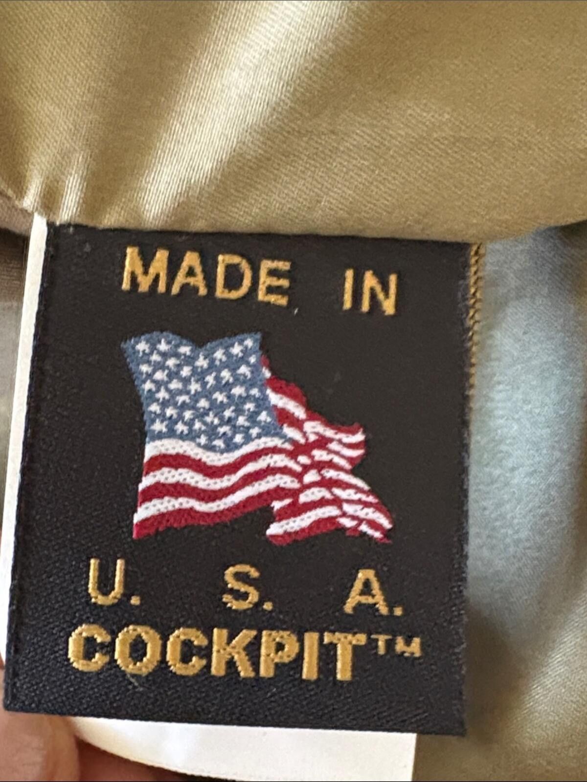 Cockpit USA Vintage Cockpit USA CPT Camo Wool Leather Bomber Jacket Size US S / EU 44-46 / 1 - 10 Thumbnail