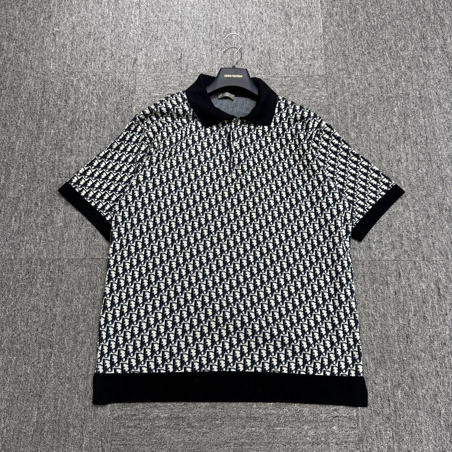 Dior Multi-Color Patterned Short-Sleeve Polo Shirt Size US L / EU 52-54 / 3 - 1 Thumbnail