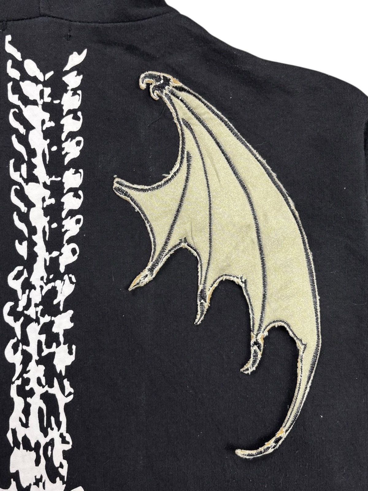 Beauty Beast 2000s Glad News - Dragon Skeleton Zip Hoodie Size US M / EU 48-50 / 2 - 7 Thumbnail