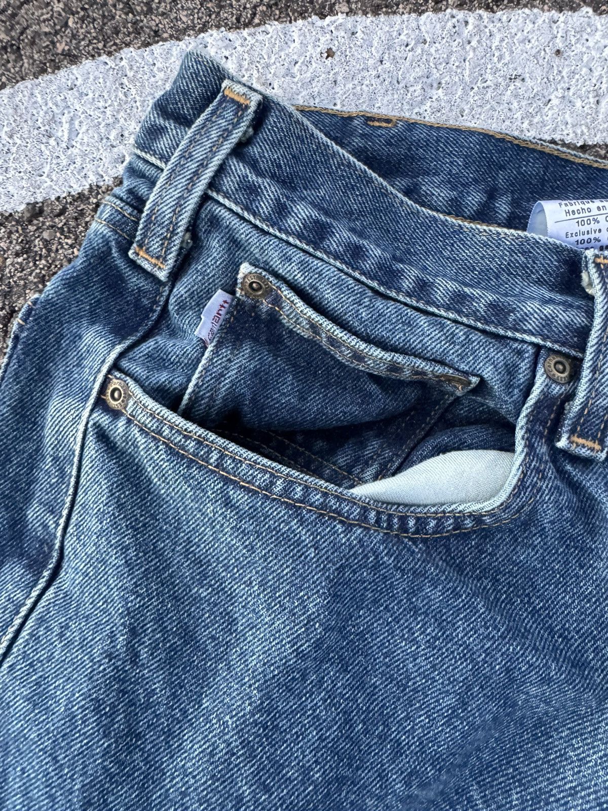 Carhartt × Carhartt Wip × Vintage Vintage Carhartt Blue Jeans Y2K Size US 34 / EU 50 - 3 Thumbnail