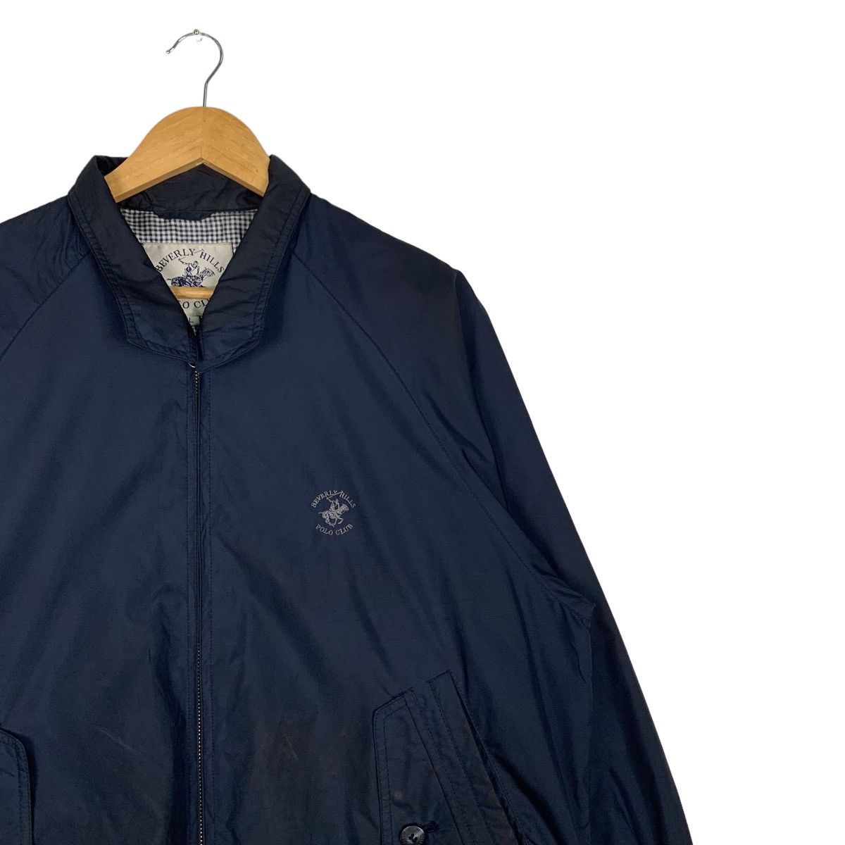 Japanese Brand POLO CLUB Blue Casual Bomber Jacket #1027-C46 Size US L / EU 52-54 / 3 - 5 Thumbnail