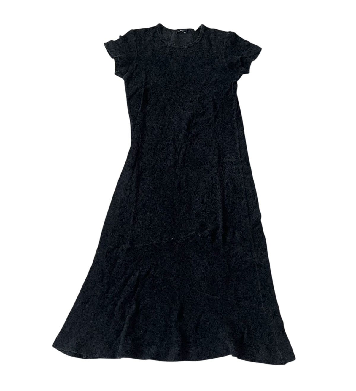 Comme des Garcons Vintage 90s tricot cdg black midi dress | Grailed
