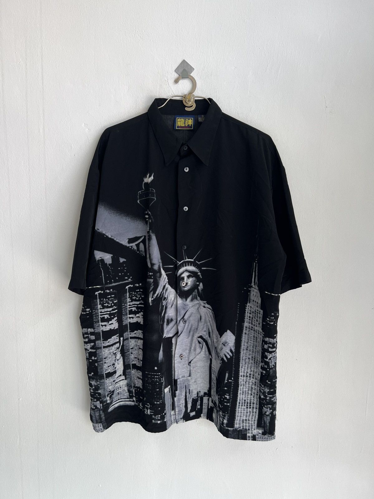 Ed Hardy Y2K New York Statue Of Liberty All Over Printed Baggy Skater Size US XL / EU 56 / 4 - 1 Thumbnail