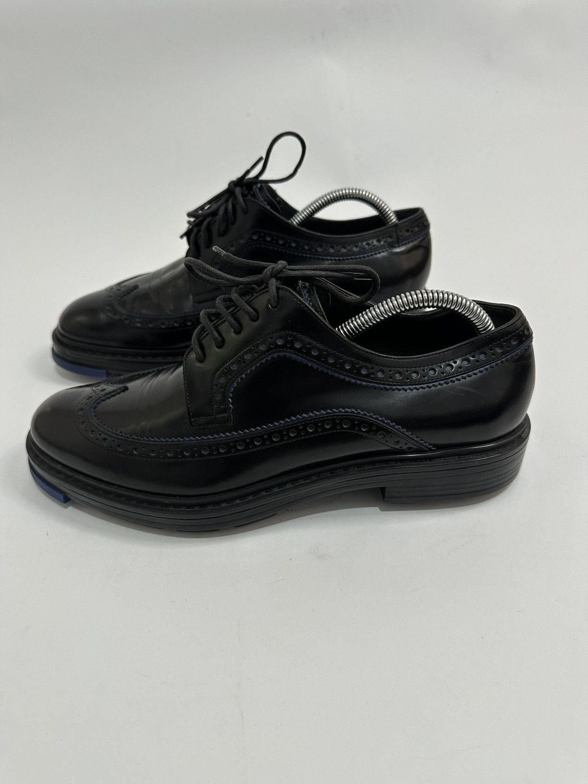 Dior Dior Black/Navy Blue Patent Leather Brogue Oxford Size 41 EU Size US 8 / EU 41 - 1 Thumbnail