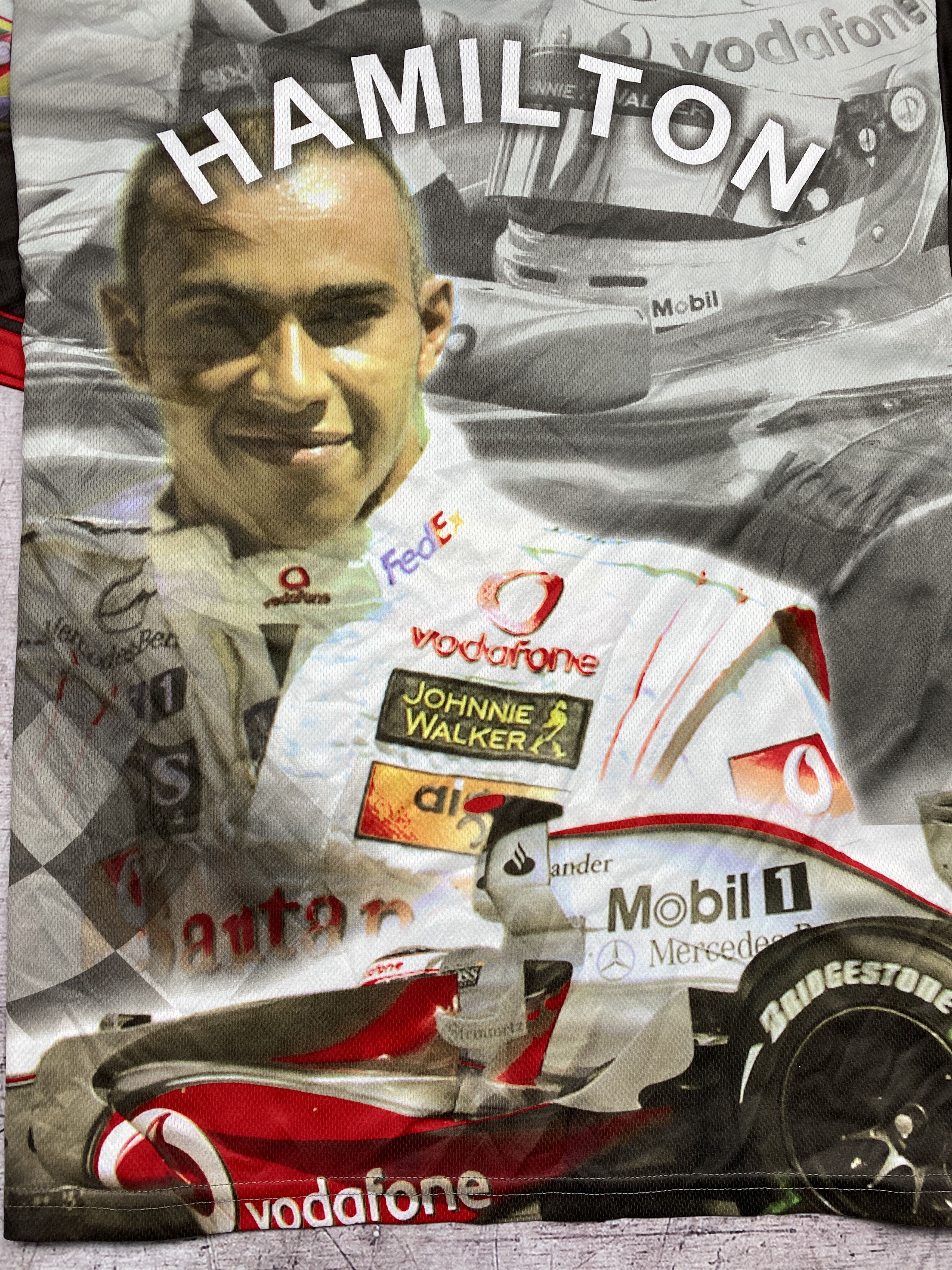 Hamilton × Mercedes-Benz Lewis Hamilton Mercedes Benz Vintage Mens Racing T-Shirt Size US L / EU 52-54 / 3 - 8 Thumbnail
