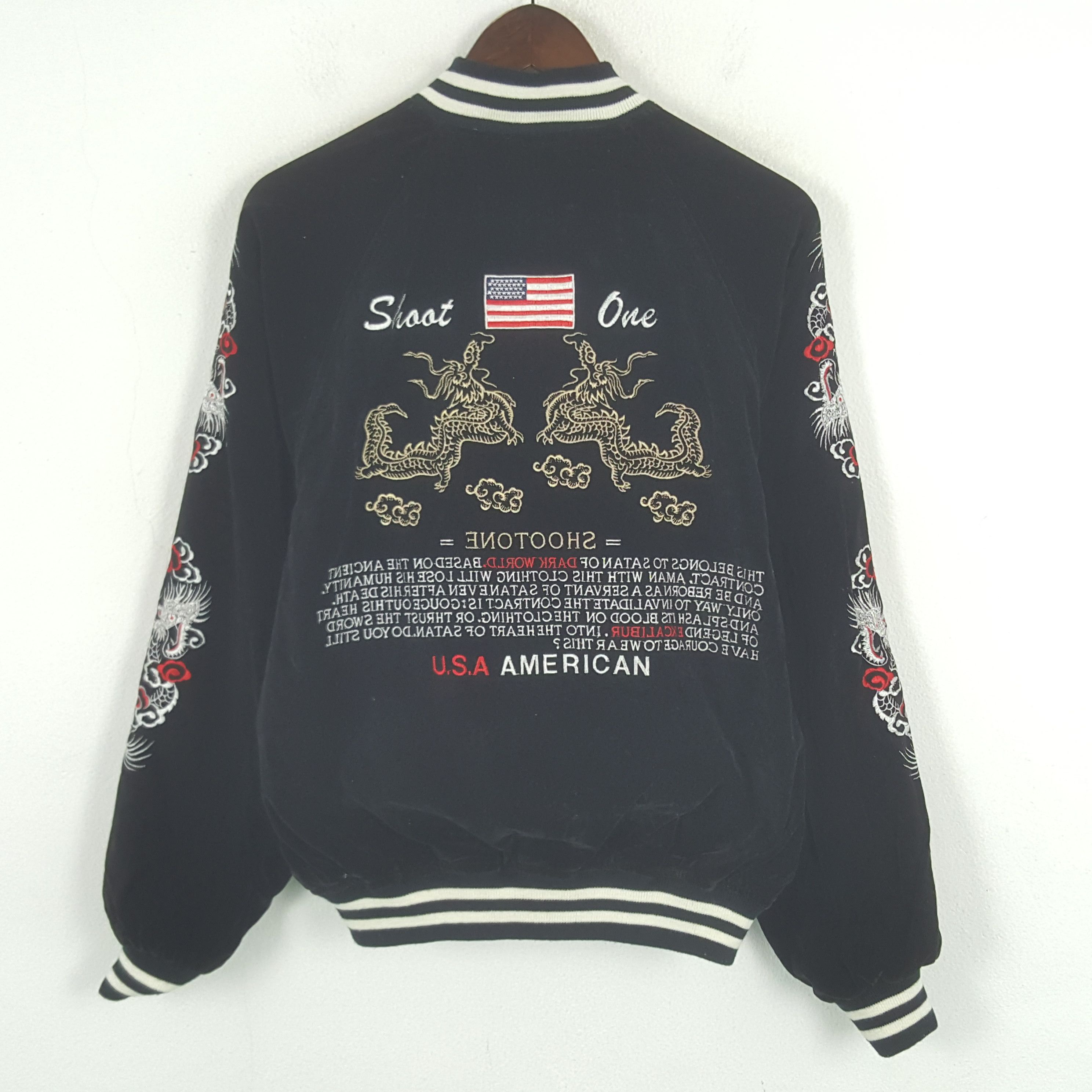 Vintage Vintage Sukajan Shoot One American Los Angeles Jacket Size US M / EU 48-50 / 2 - 7 Thumbnail