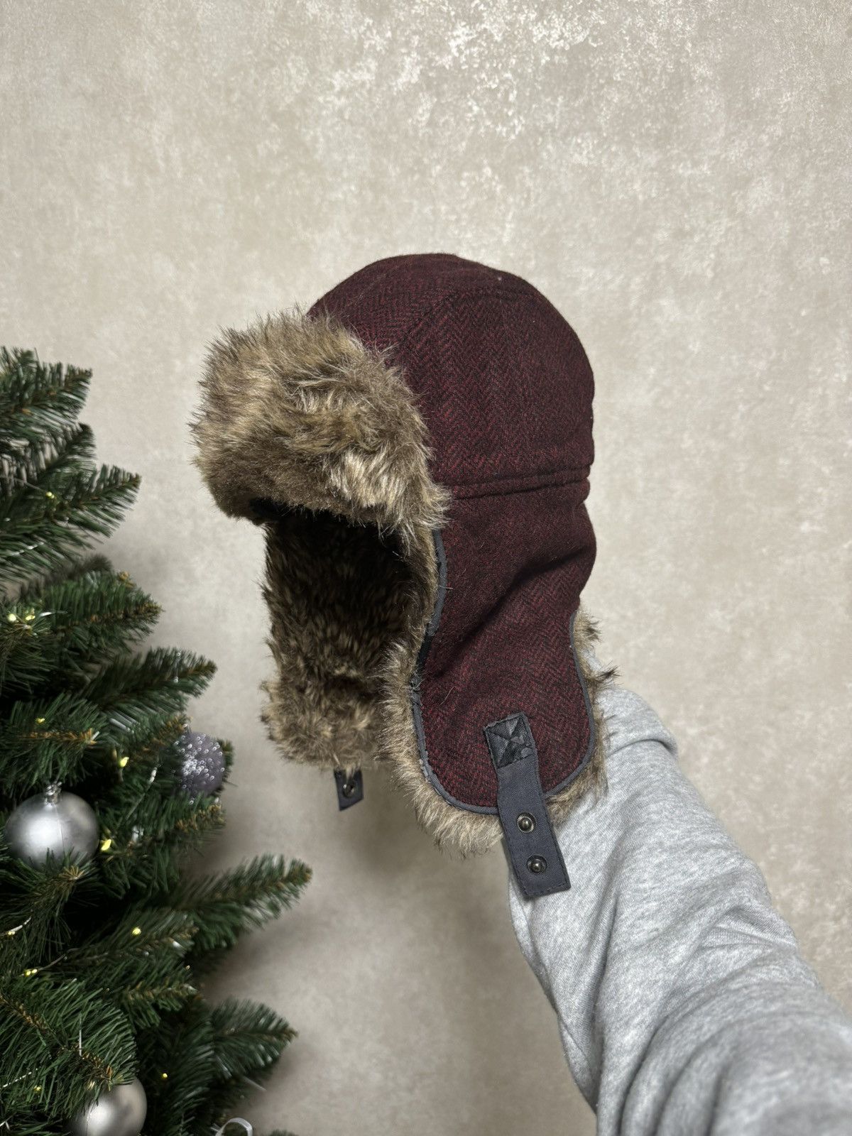Japanese Brand × Vintage Vintage fur Y2K hype fluffy ushanka hat punk Size ONE SIZE - 2 Thumbnail