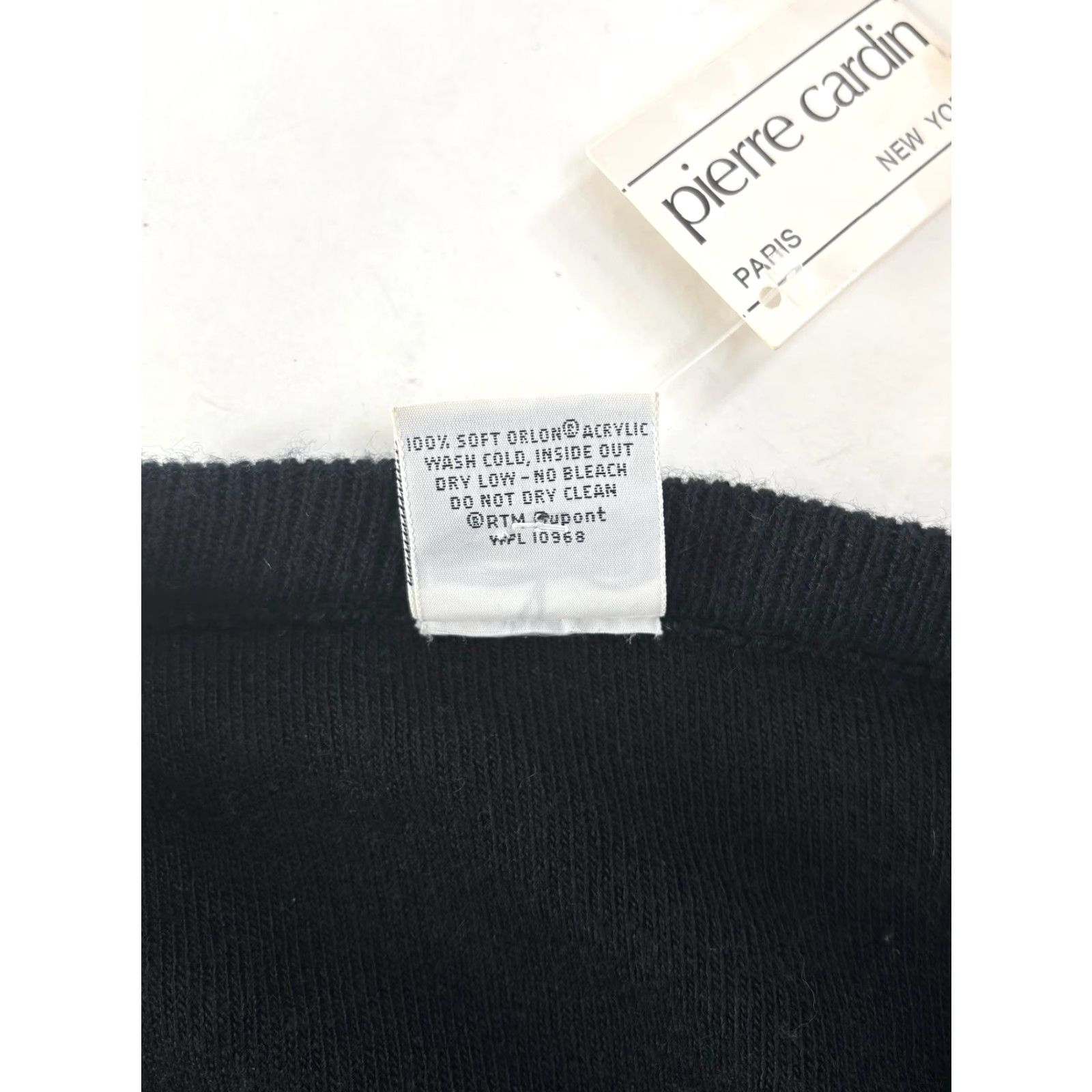 Pierre Cardin VINTAGE Pierre Cardin V-Neck Sweater Mens M Black 80s USA Made NWT Deadstock Embroidered Chest Logo Size US M / EU 48-50 / 2 - 6 Thumbnail