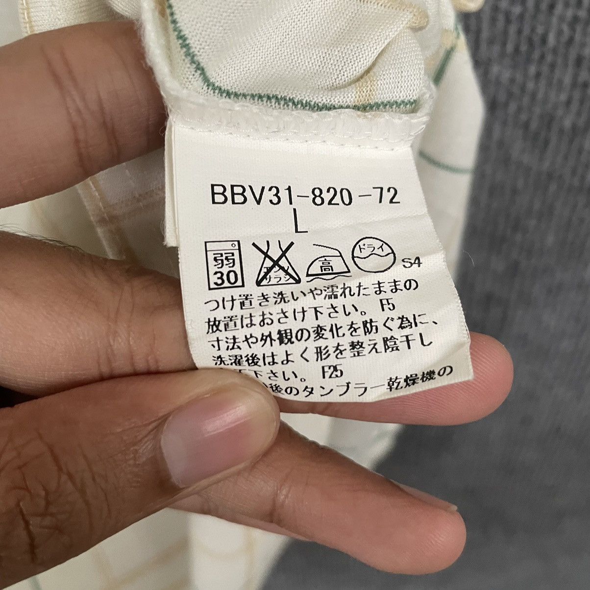 Burberry × Vintage Vintage Burberry London Plaid Polo Shirt Size US L / EU 52-54 / 3 - 4 Thumbnail